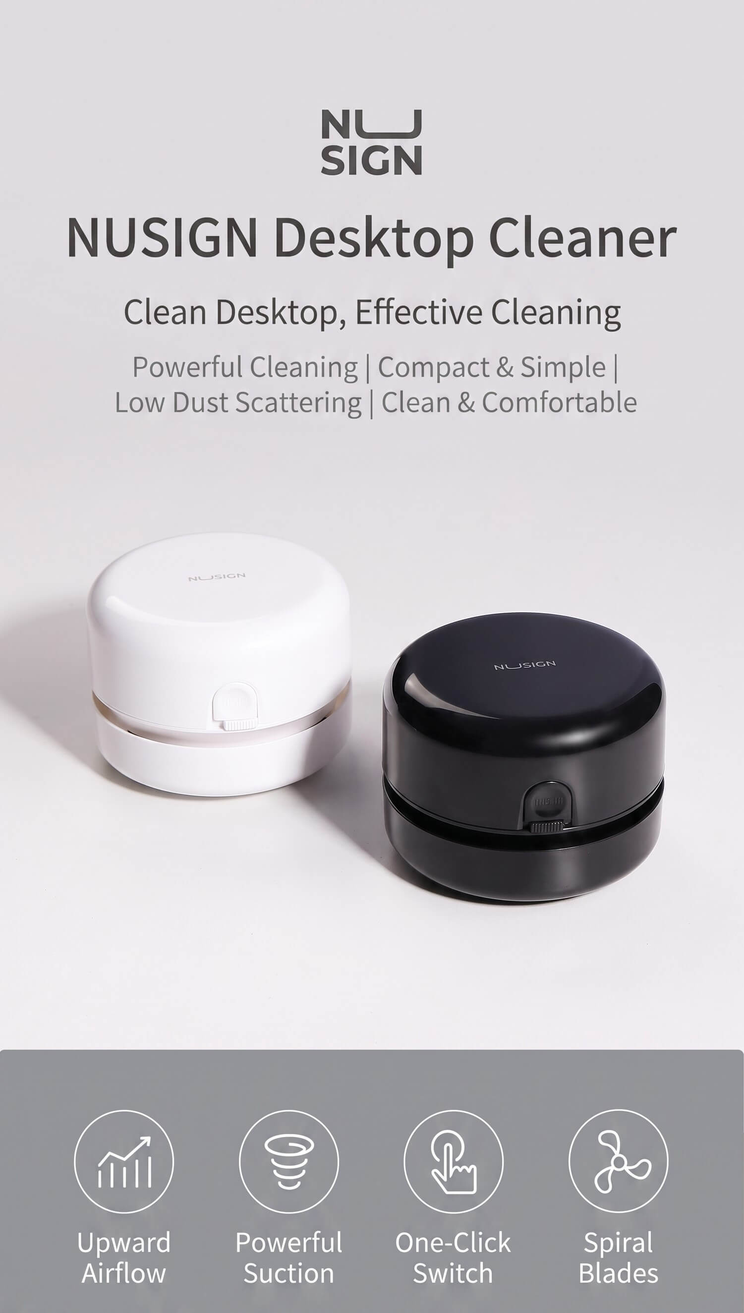 Desktop Cleaner Mini Paper Scrap Vacuum