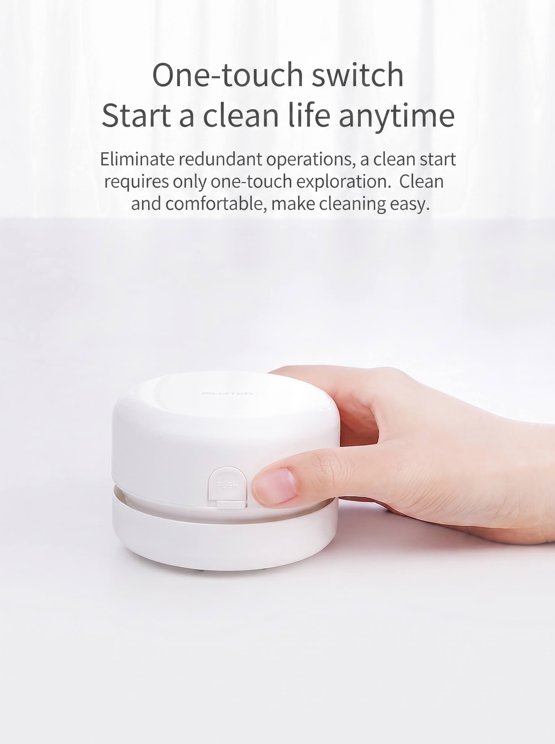 Desktop Cleaner Mini Paper Scrap Vacuum