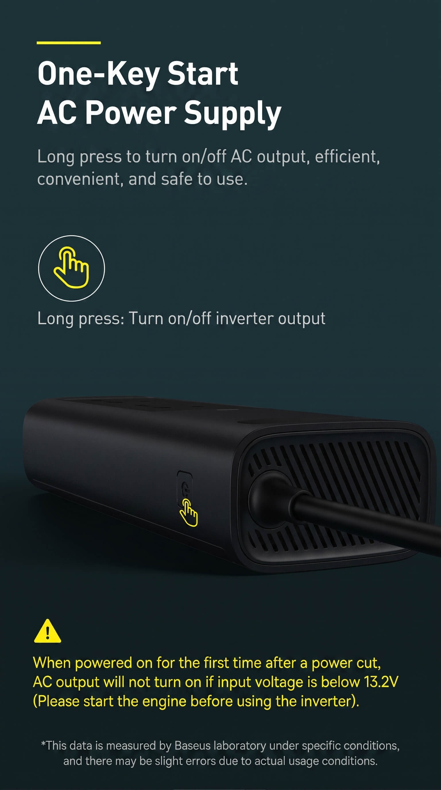 Baseus 150W Car Inverter Dual USB Car Charger