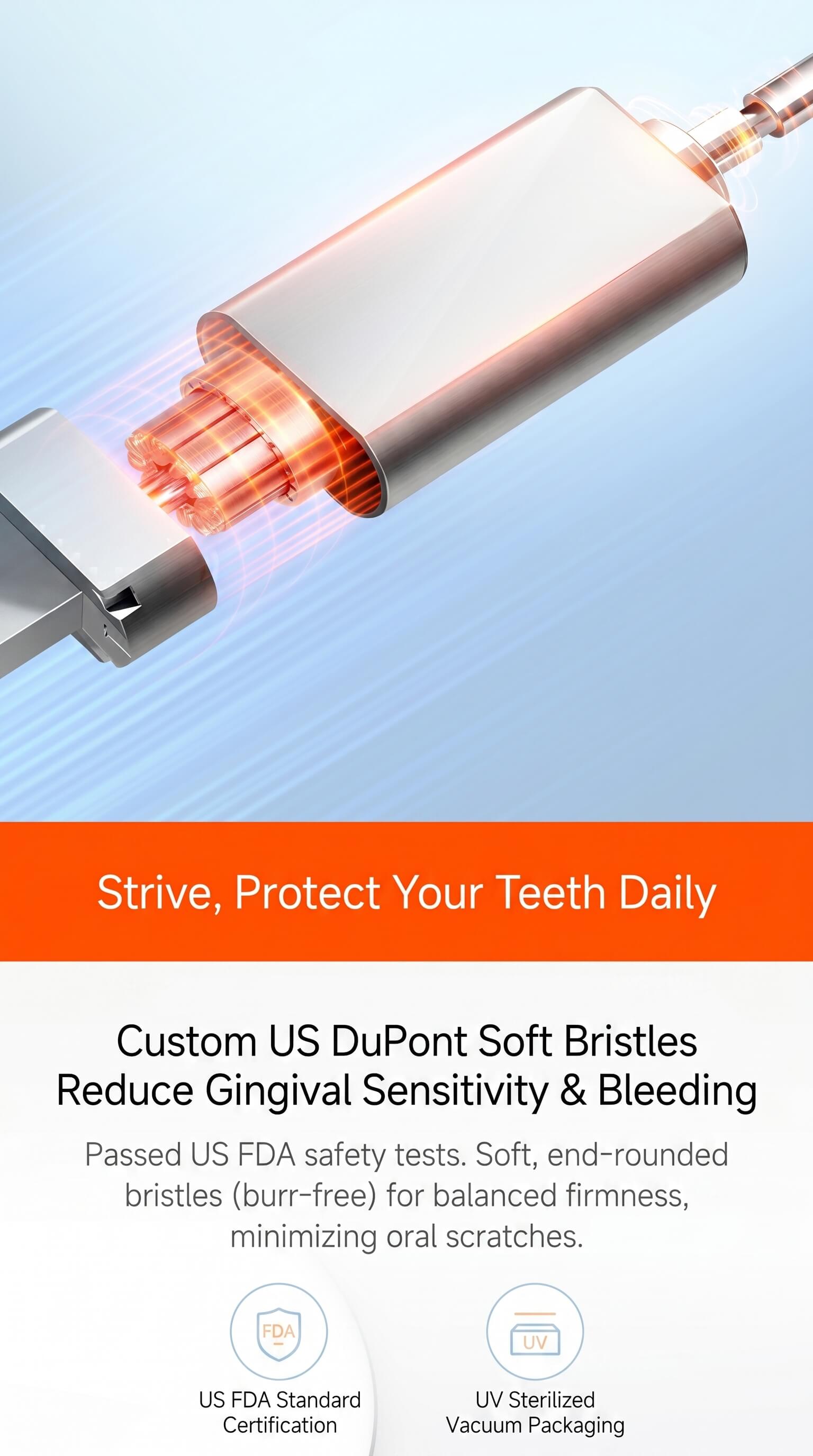 Showsee Small Sound Wave Electric Toothbrush
