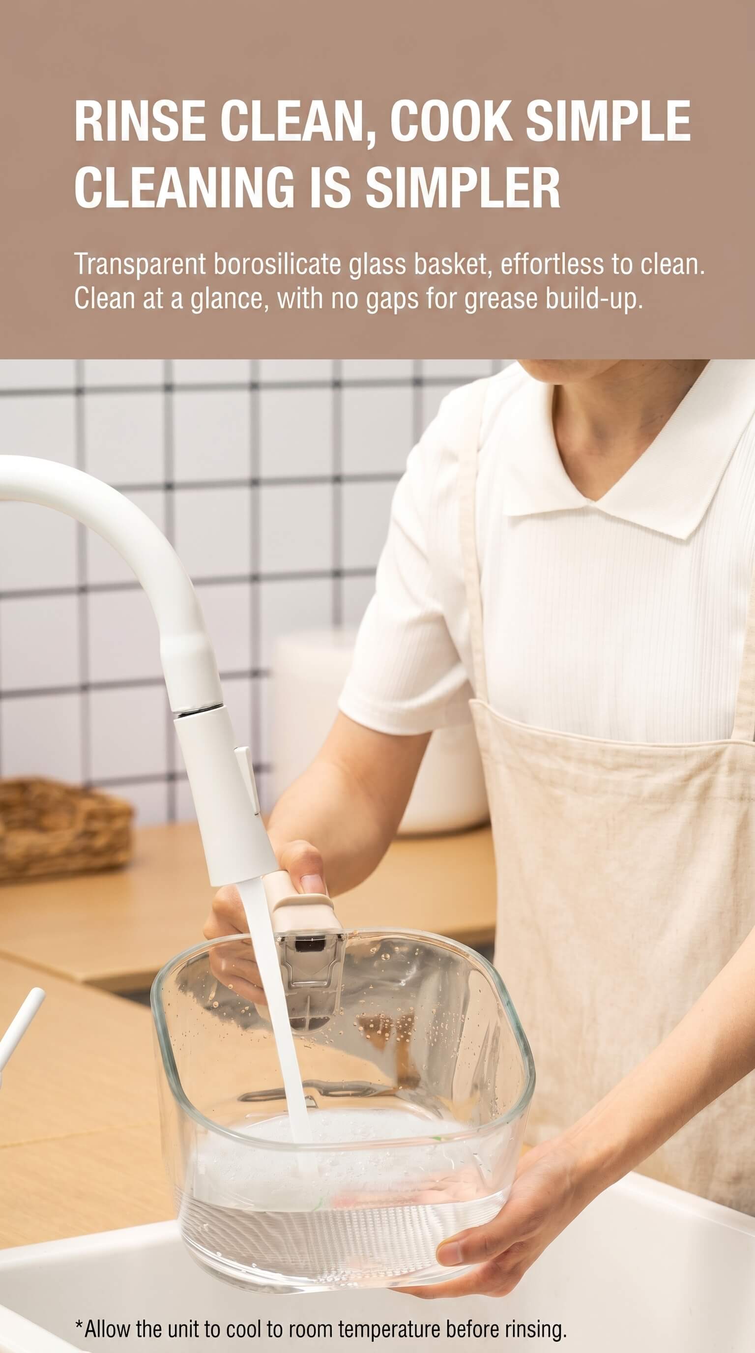 Zhiwu Boiling Visual Air Fryer Transparent Glass