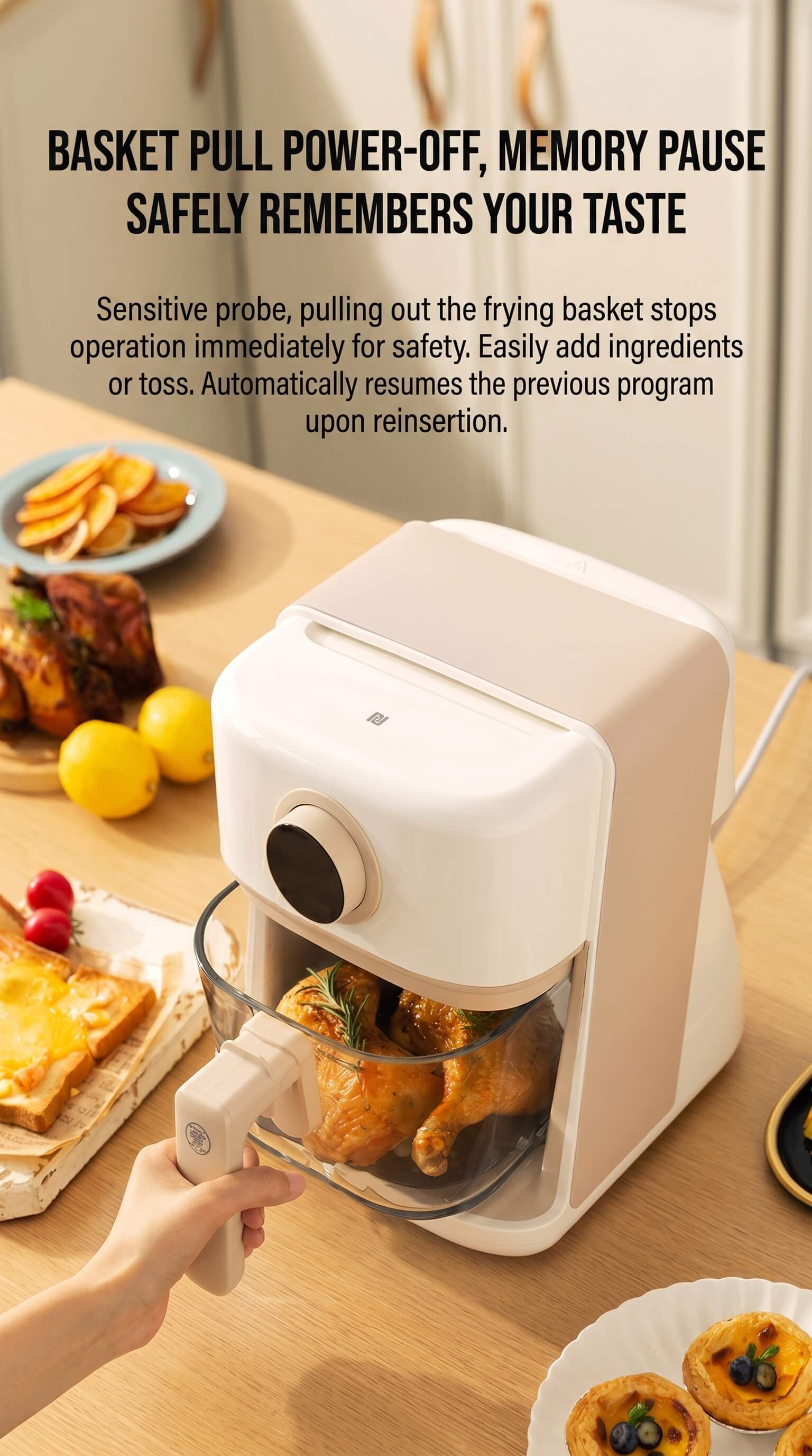 Zhiwu Boiling Visual Air Fryer Transparent Glass