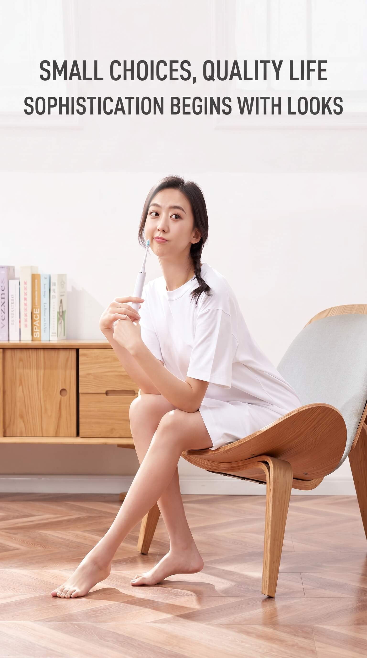 Showsee Small Sound Wave Electric Toothbrush