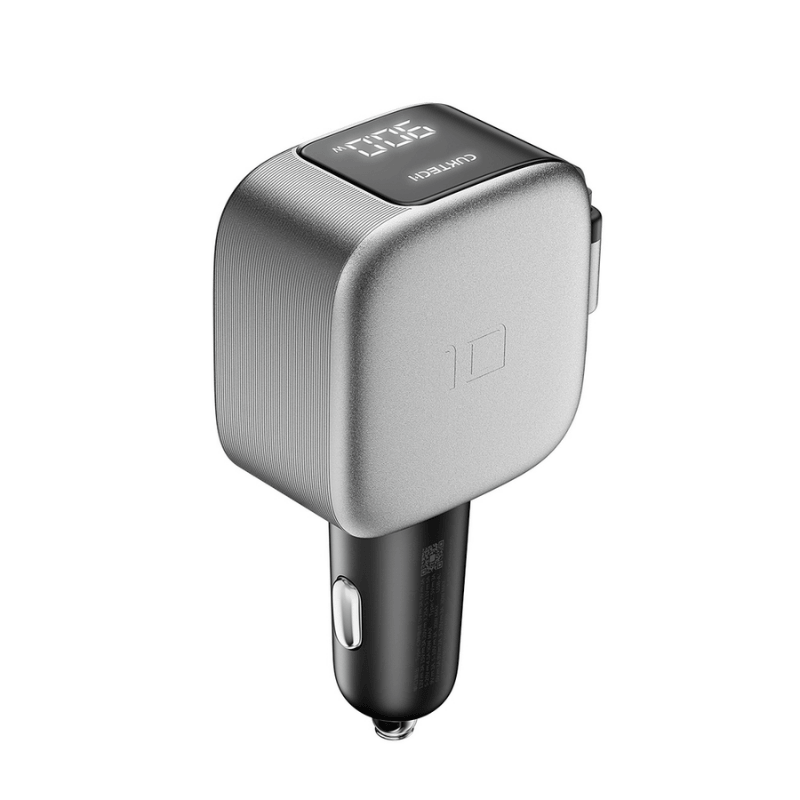 CUKTECH High-Power Multi-Port Car Charger Grey 