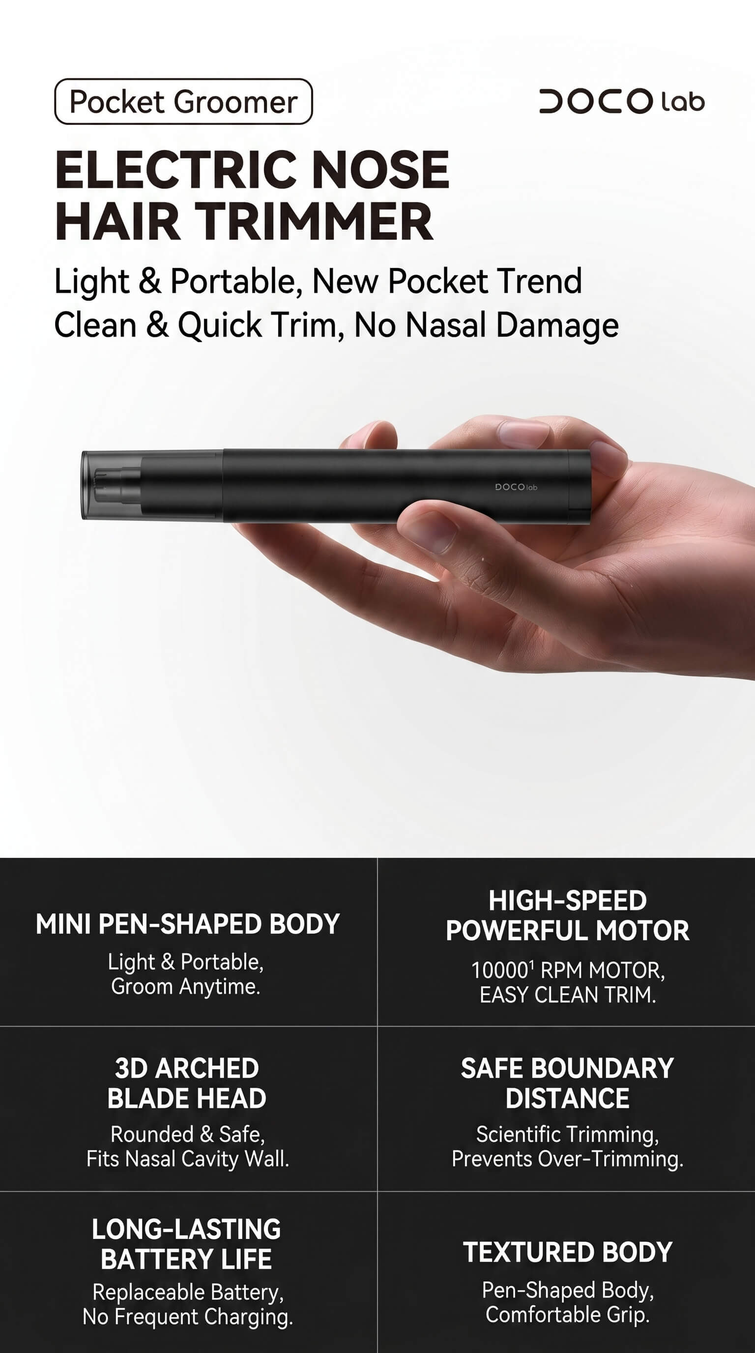 DOCO Nose Hair Trimmer