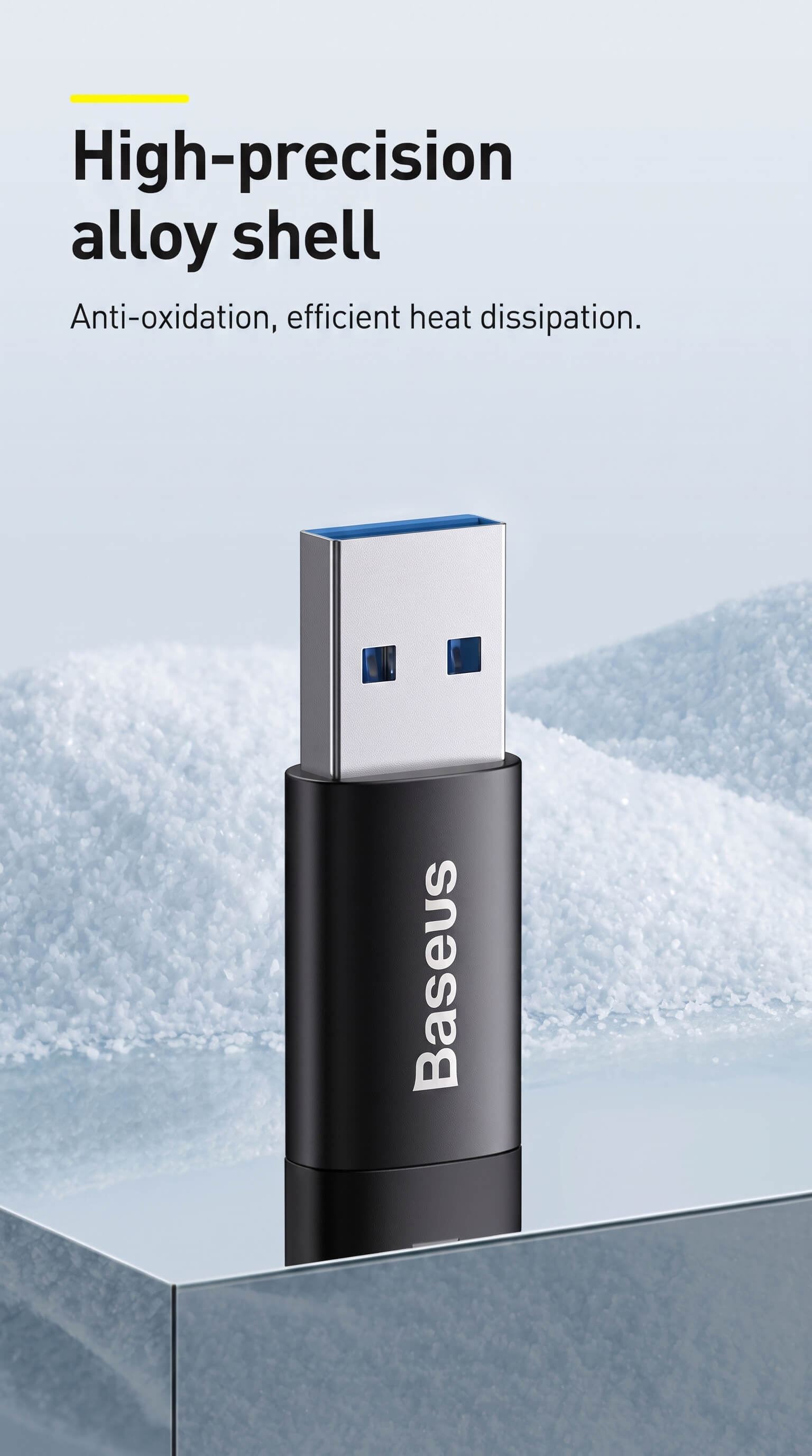 Baseus Ingenuity Series USB-A Male to Type-C Female OTG Mini Adapter USB 3.1