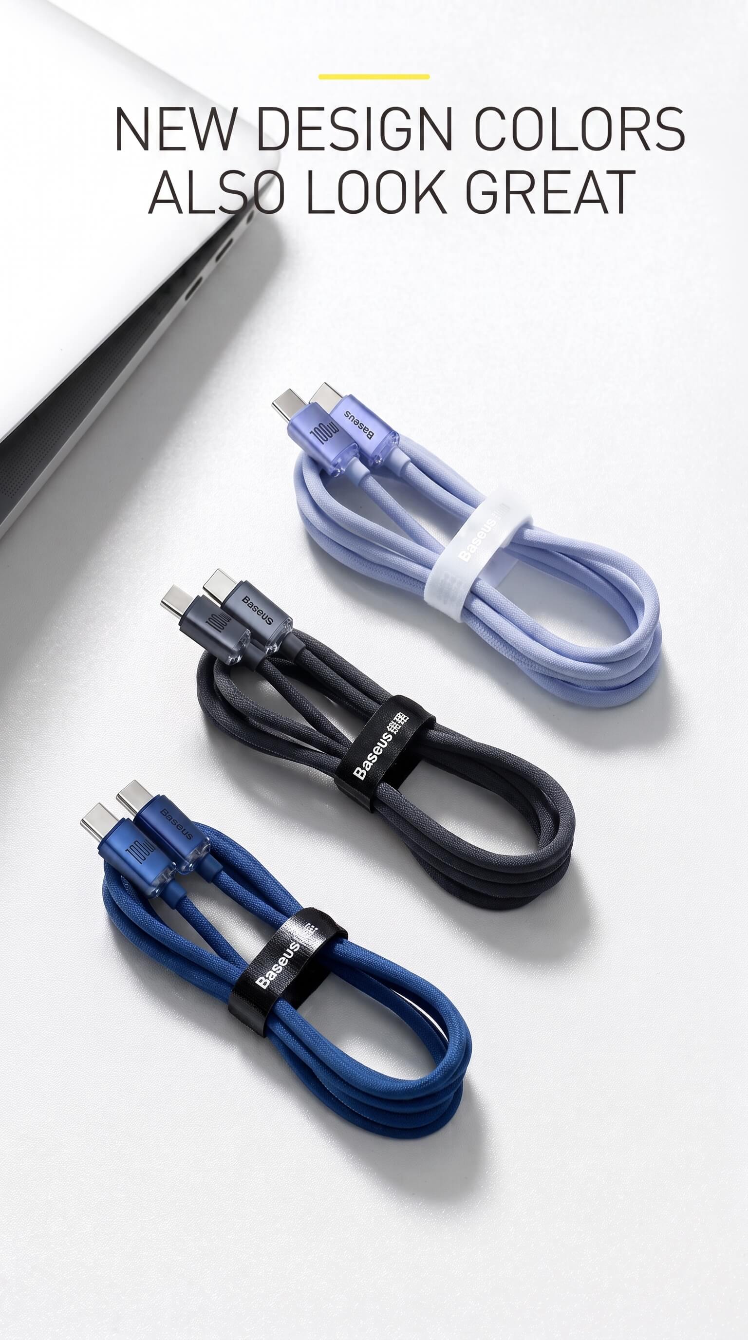 Baseus Crystal Shine Series Type-C to Type-C 100W Data Cable