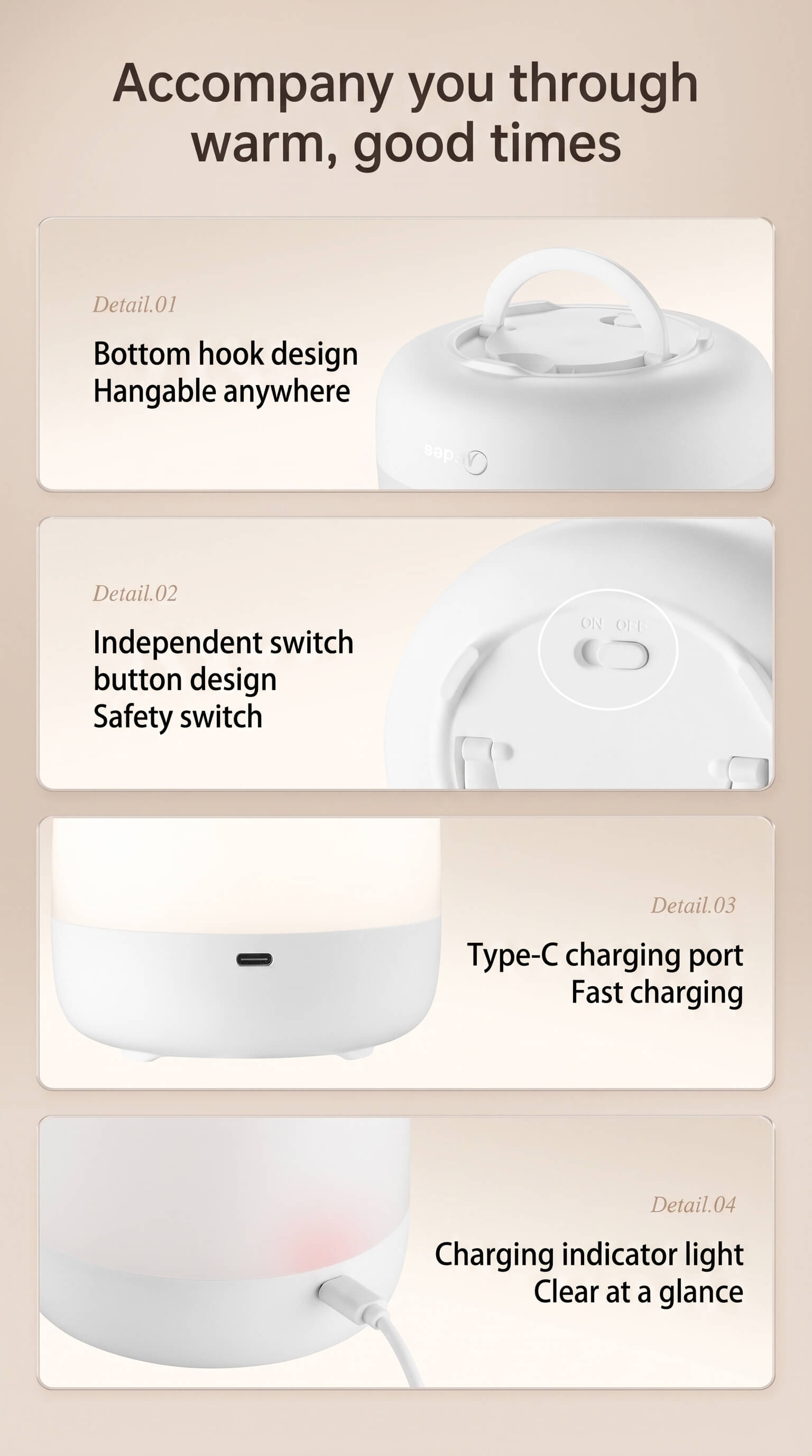 Midea Bedside Lamp