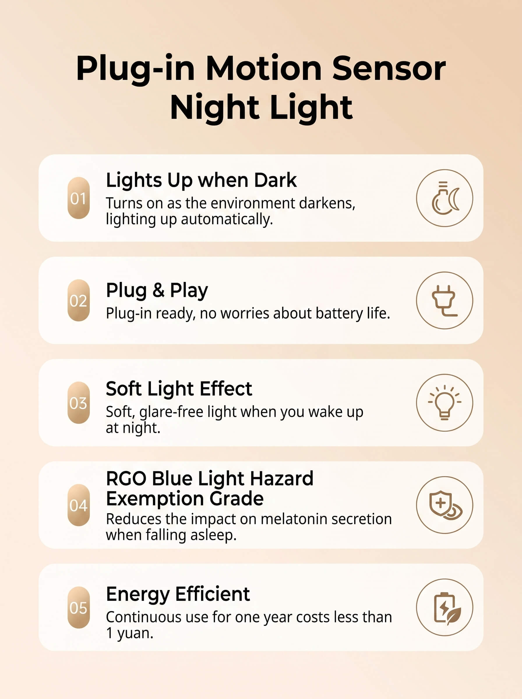 Yeelight Plug-in Light-Sensing Night Light