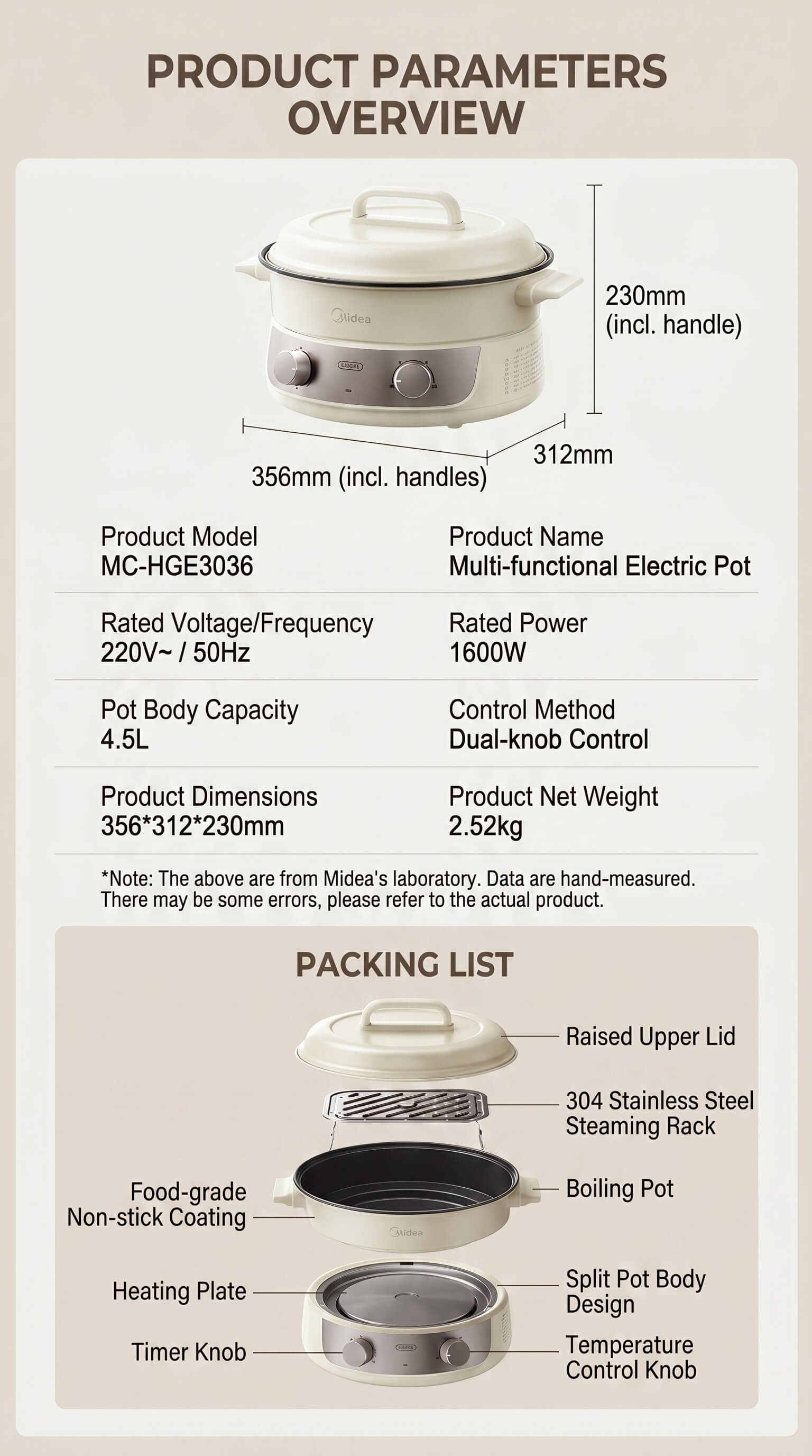 Midea Multi-functional Electric Pot
