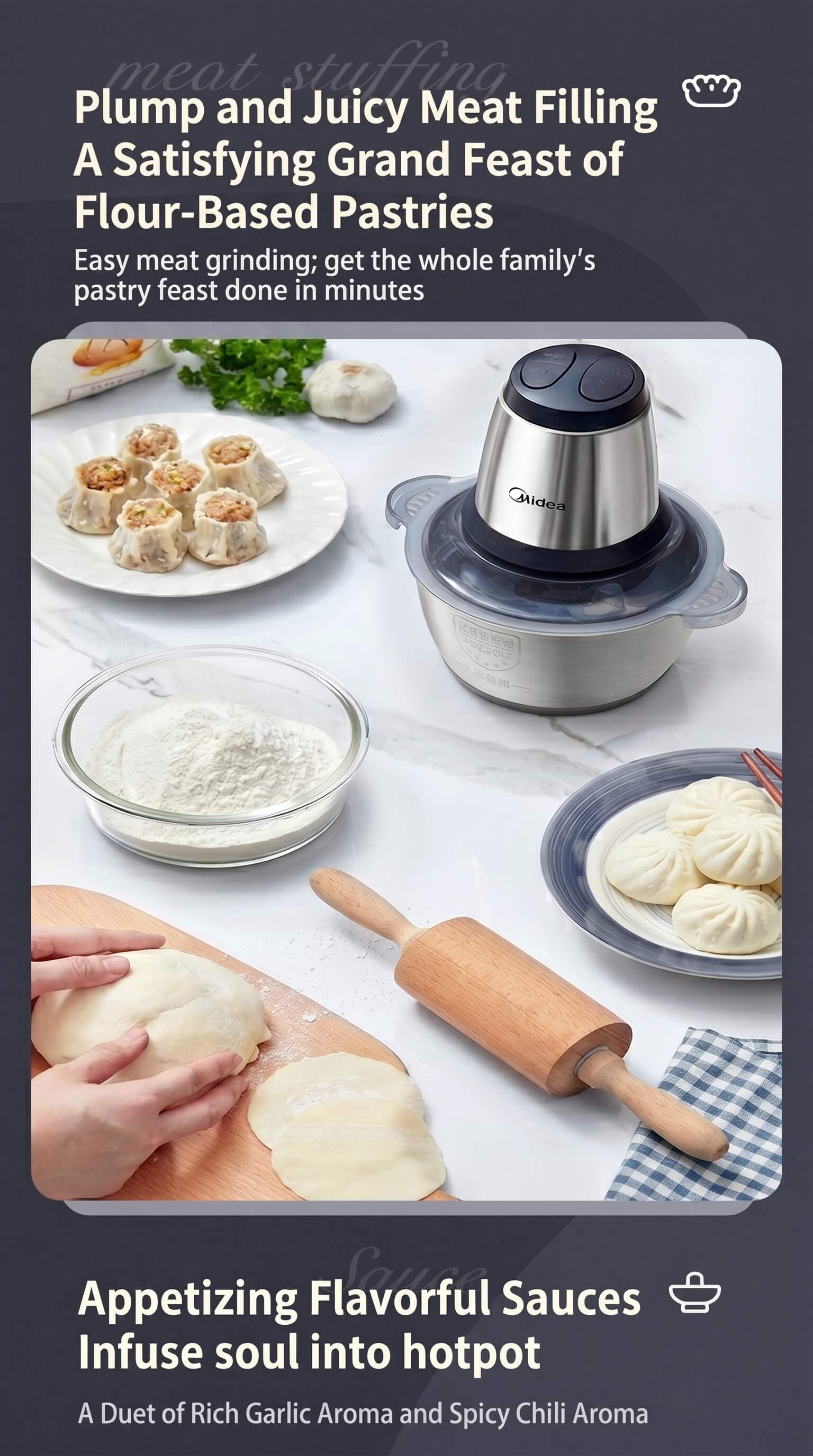 Midea Food Processor Meat Grinder