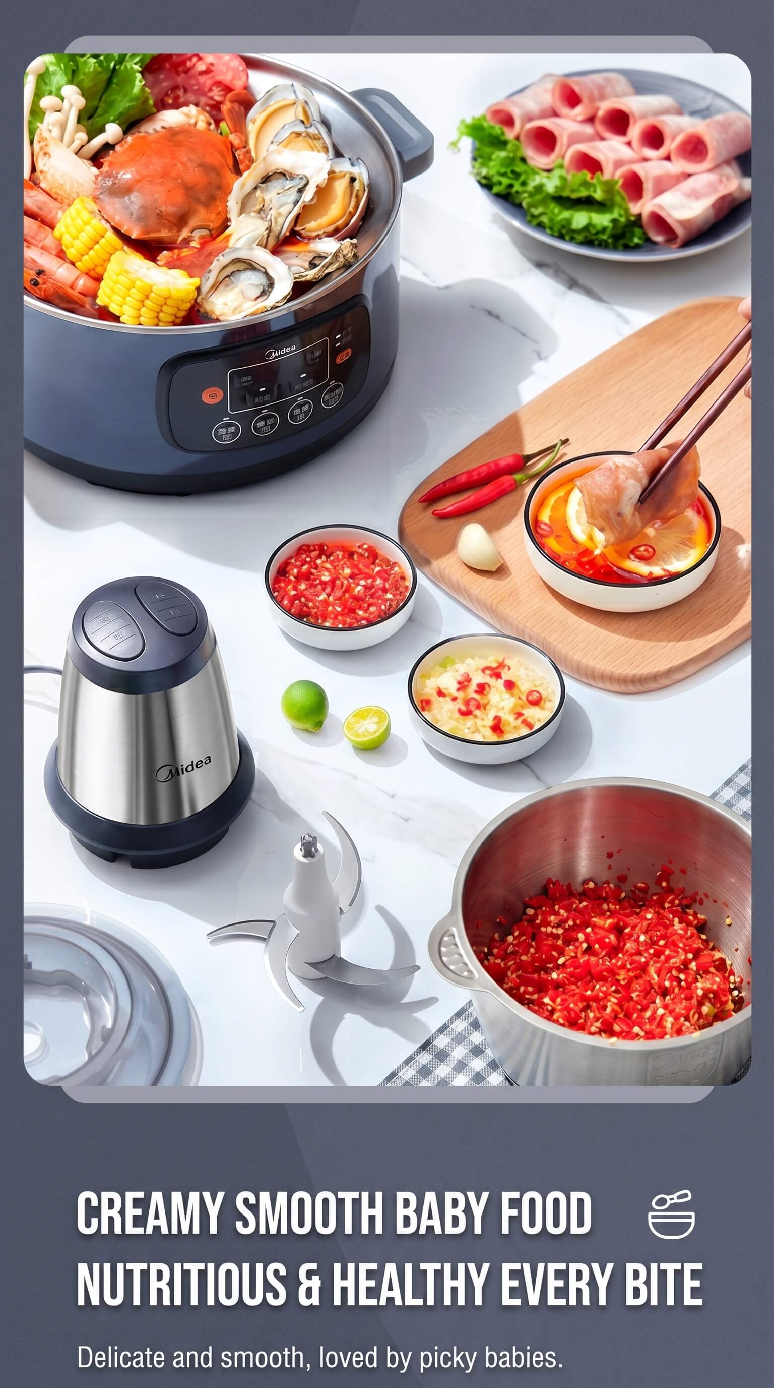Midea Food Processor Meat Grinder