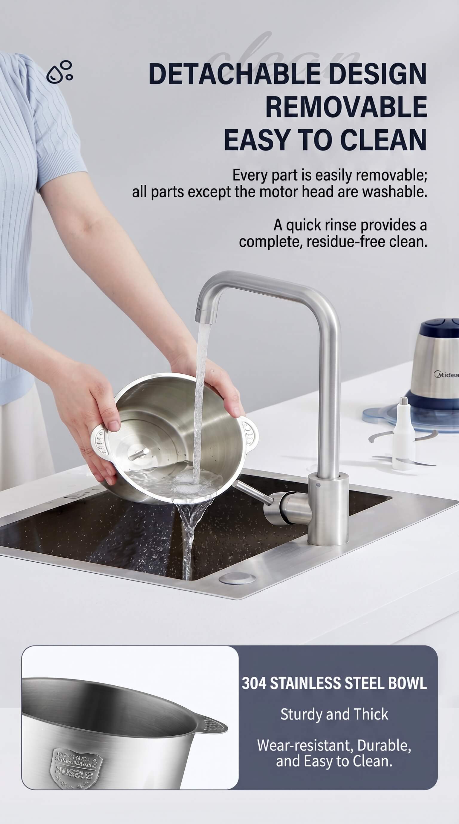 Midea Food Processor Meat Grinder
