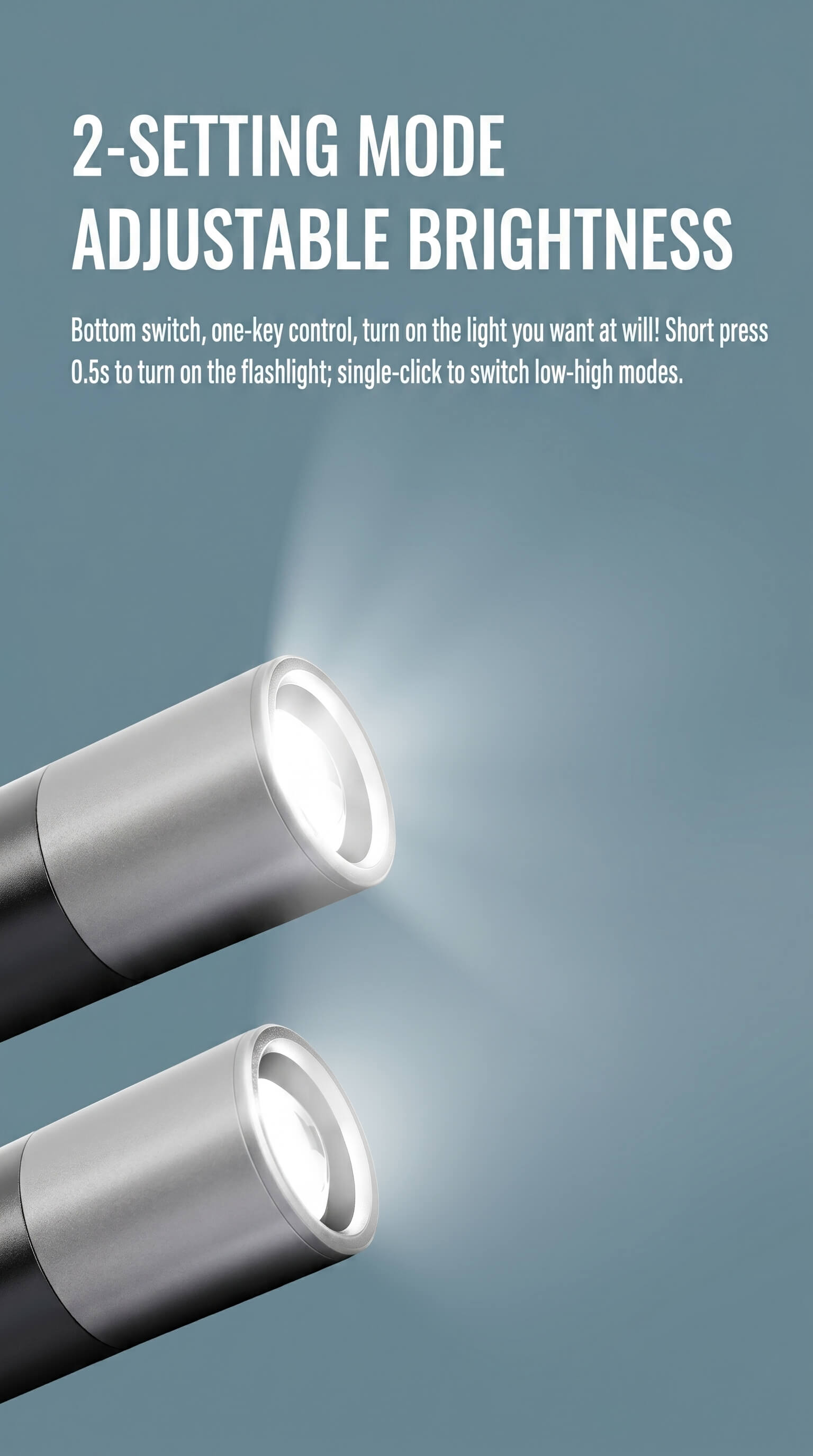 Natto Minimalist Zoom Flashlight