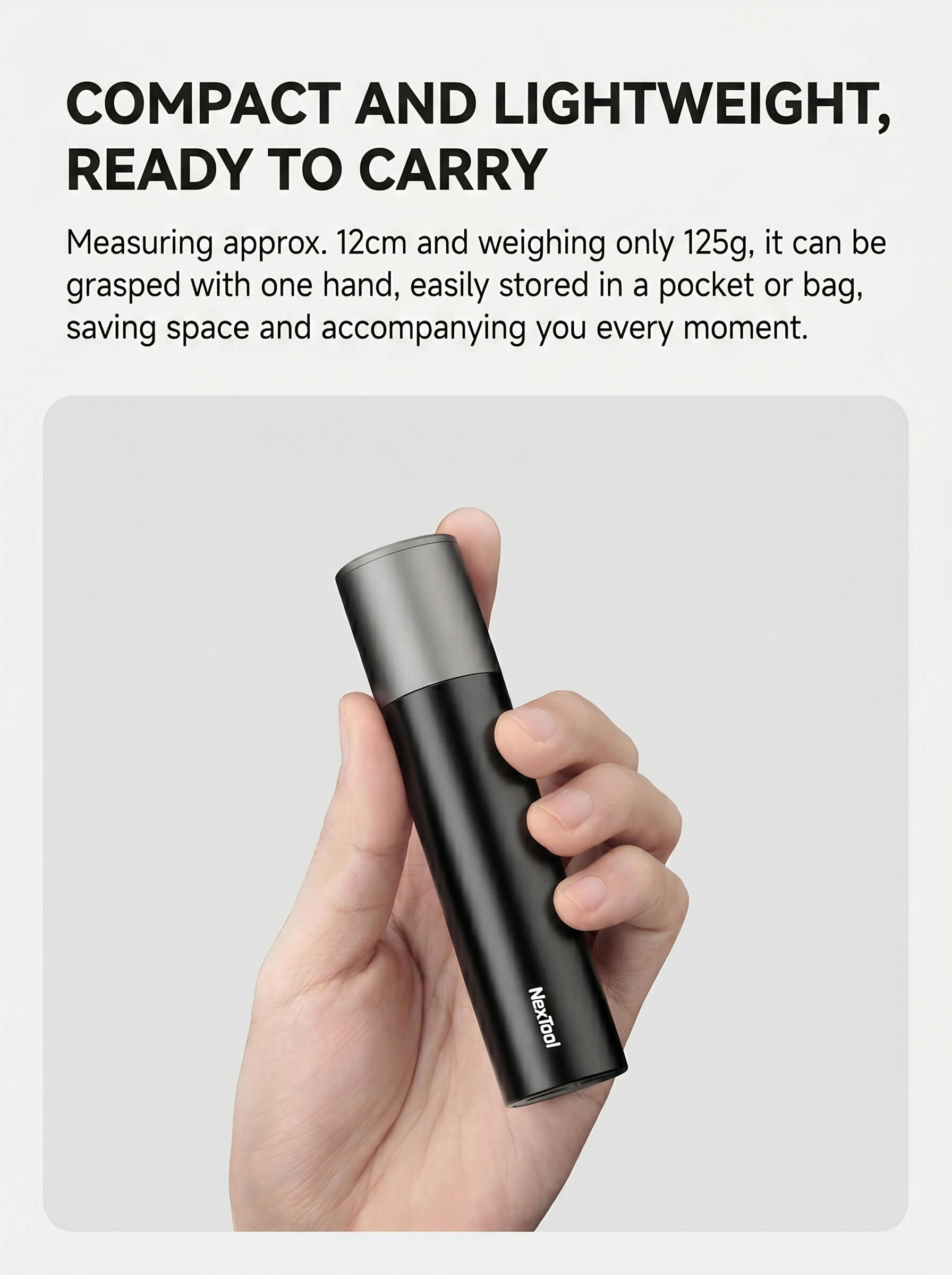 Natto Minimalist Zoom Flashlight