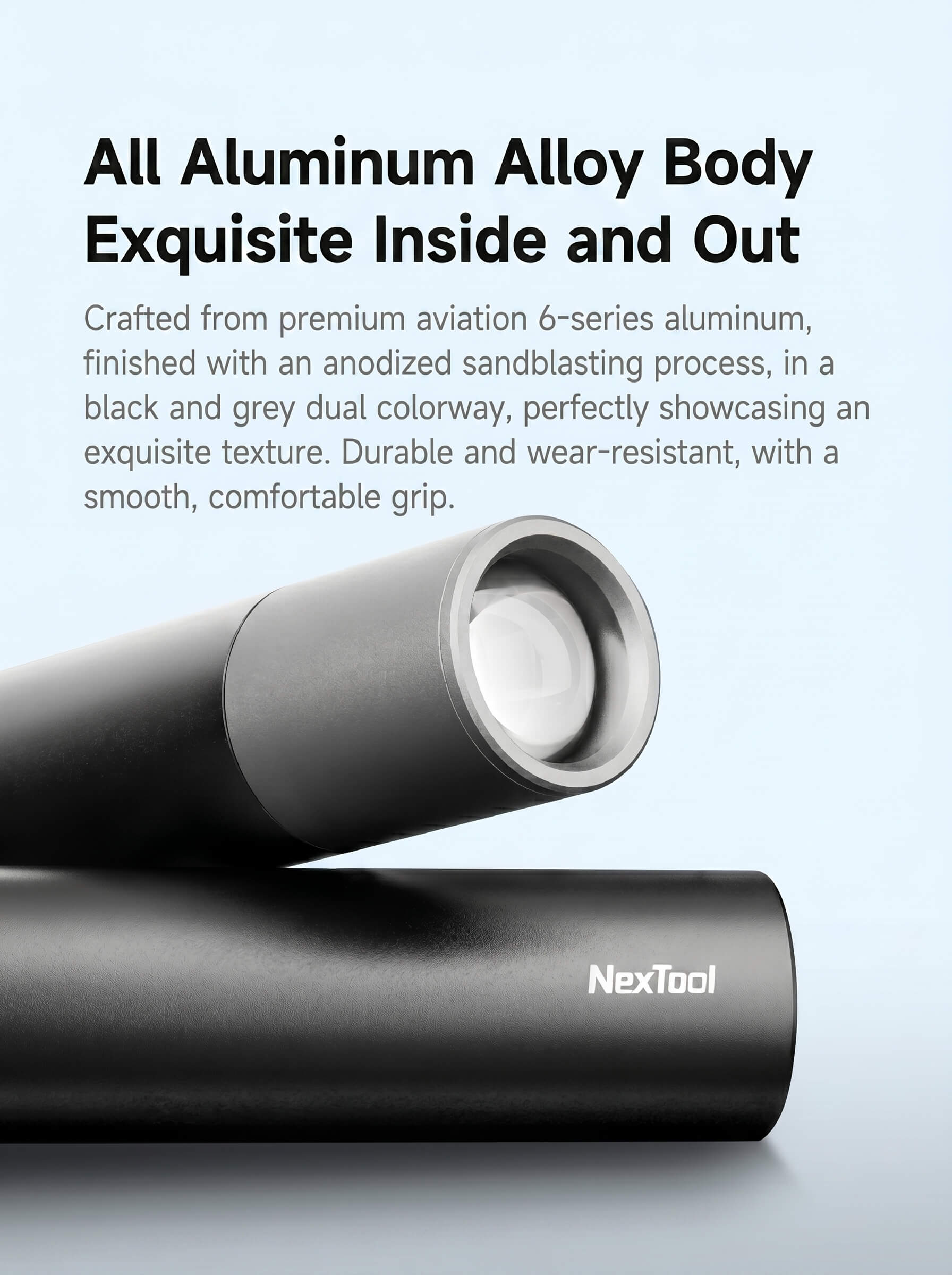 Natto Minimalist Zoom Flashlight