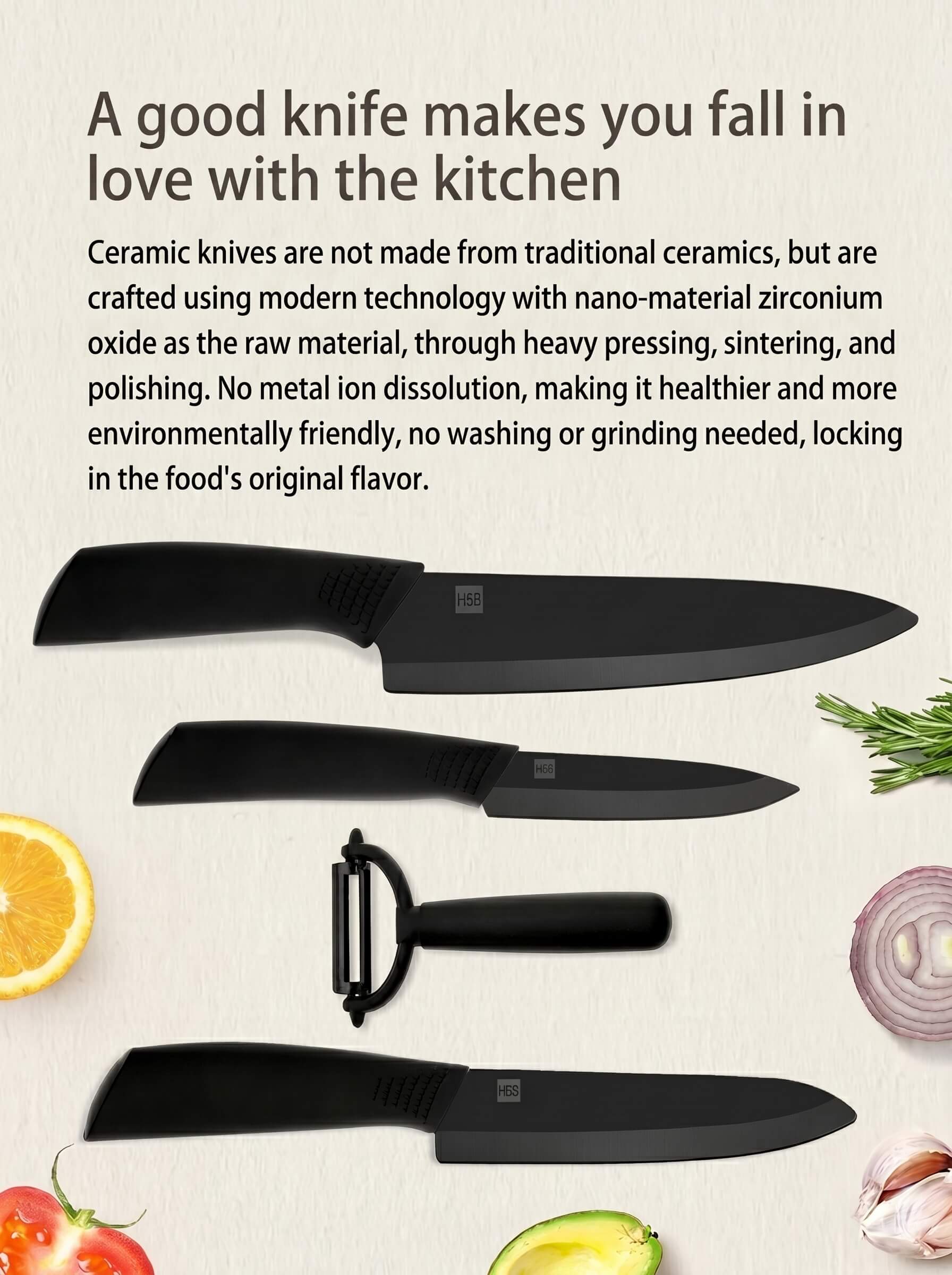 Xiaomi Nano Ceramic Knife Set