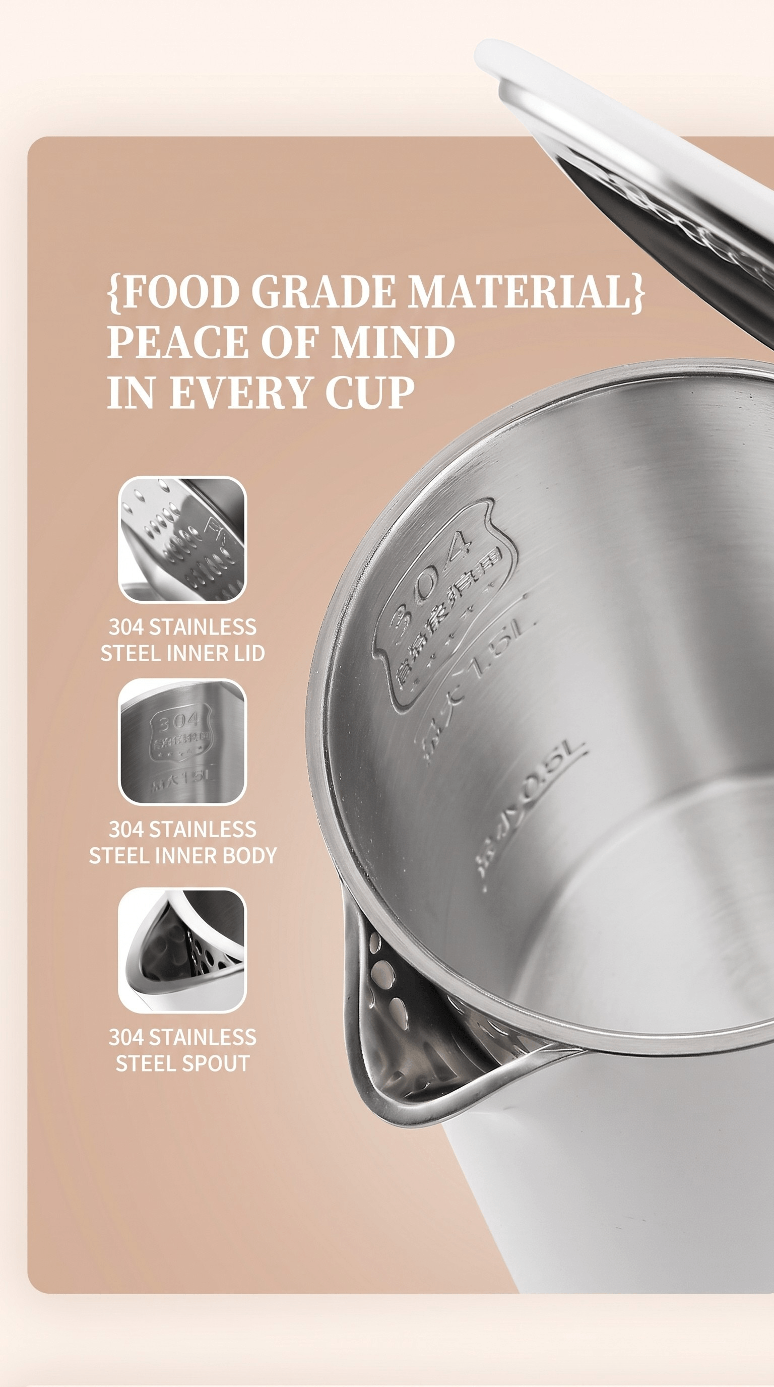 Midea Electric Kettle 1.5L