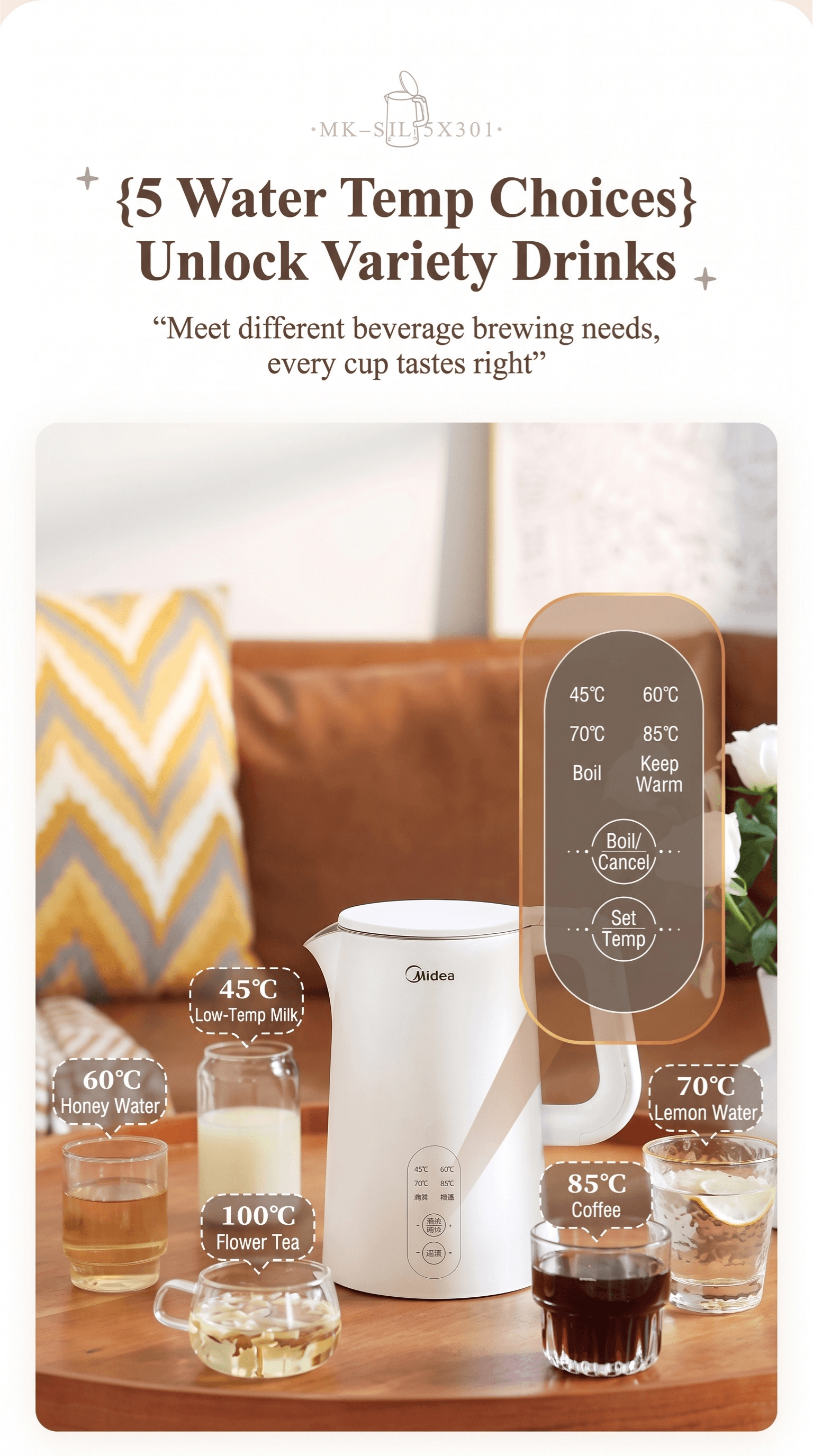 Midea Electric Kettle 1.5L