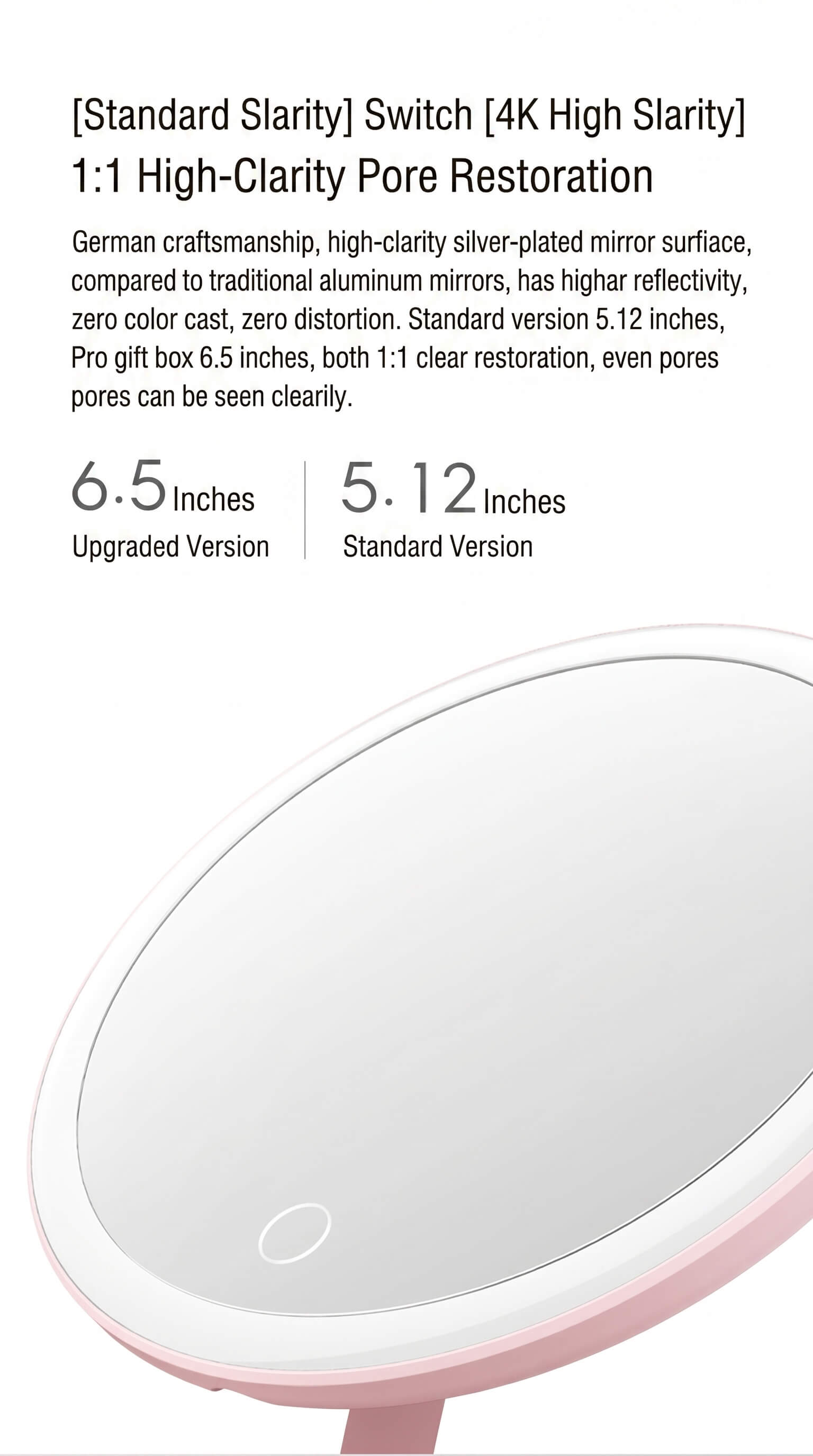 DOCO Daylight White Mirror