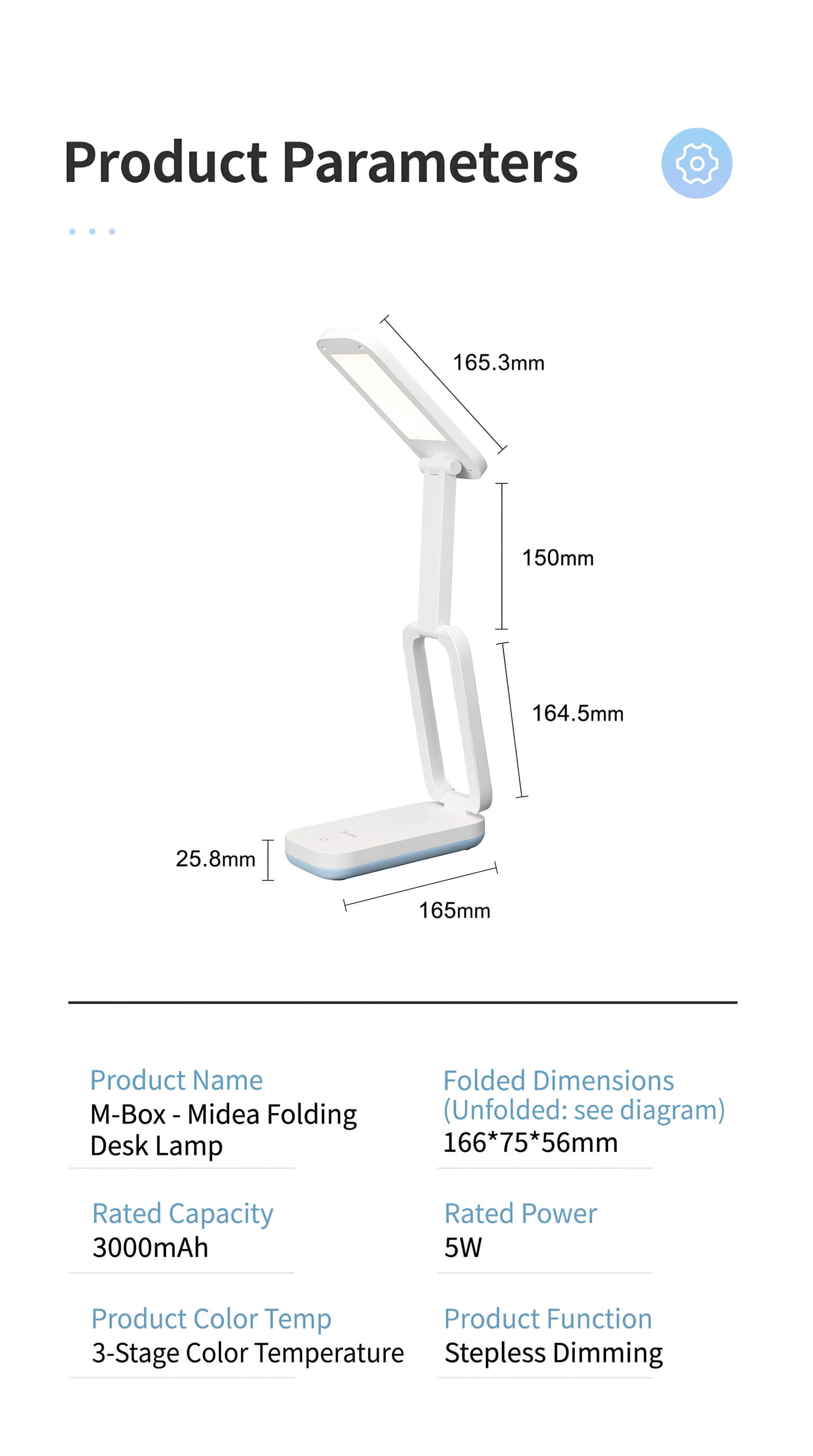 Midea M-Box Folding Desk Lamp