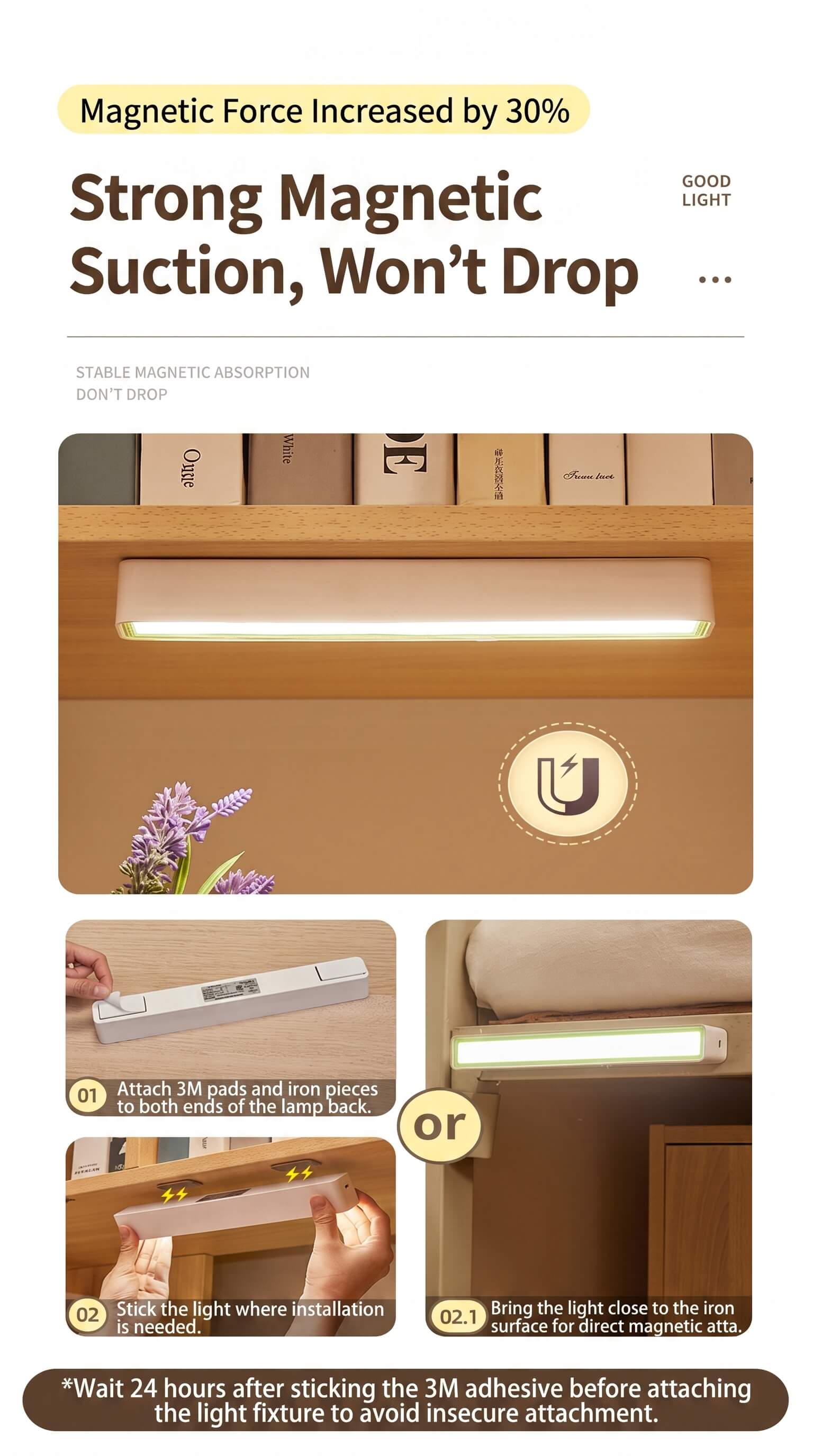 Midea Cool Light LED Desk Lamp Night Light