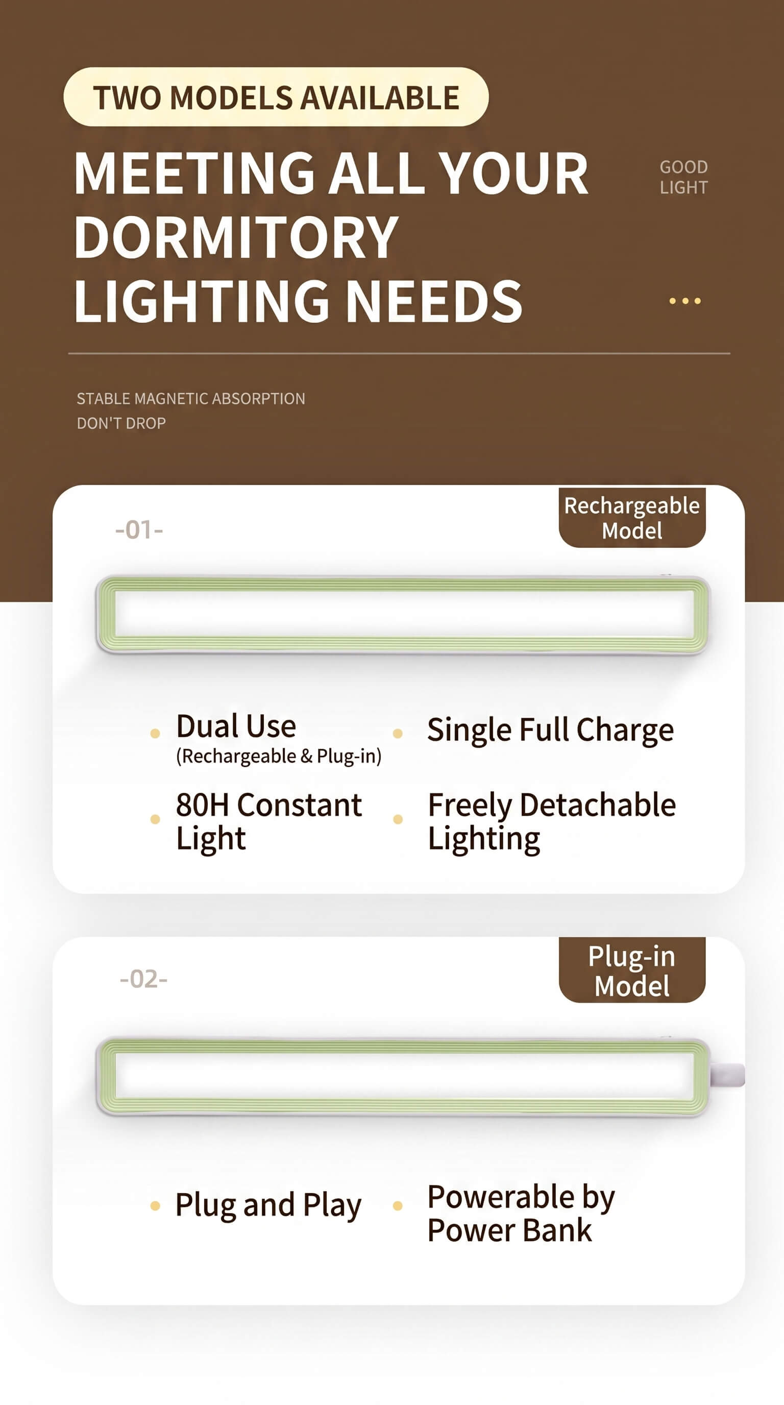 Midea Cool Light LED Desk Lamp Night Light