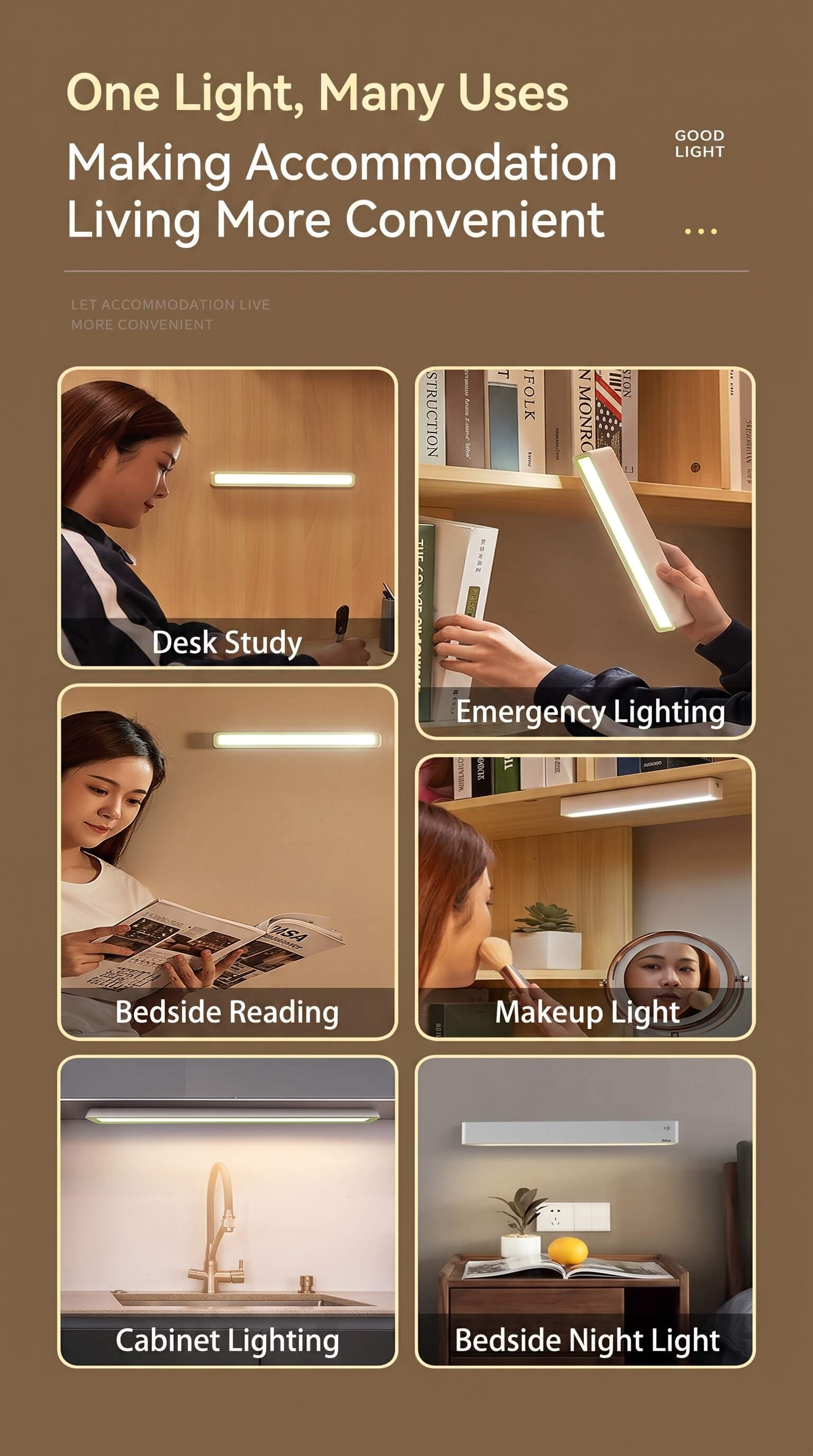Midea Cool Light LED Desk Lamp Night Light