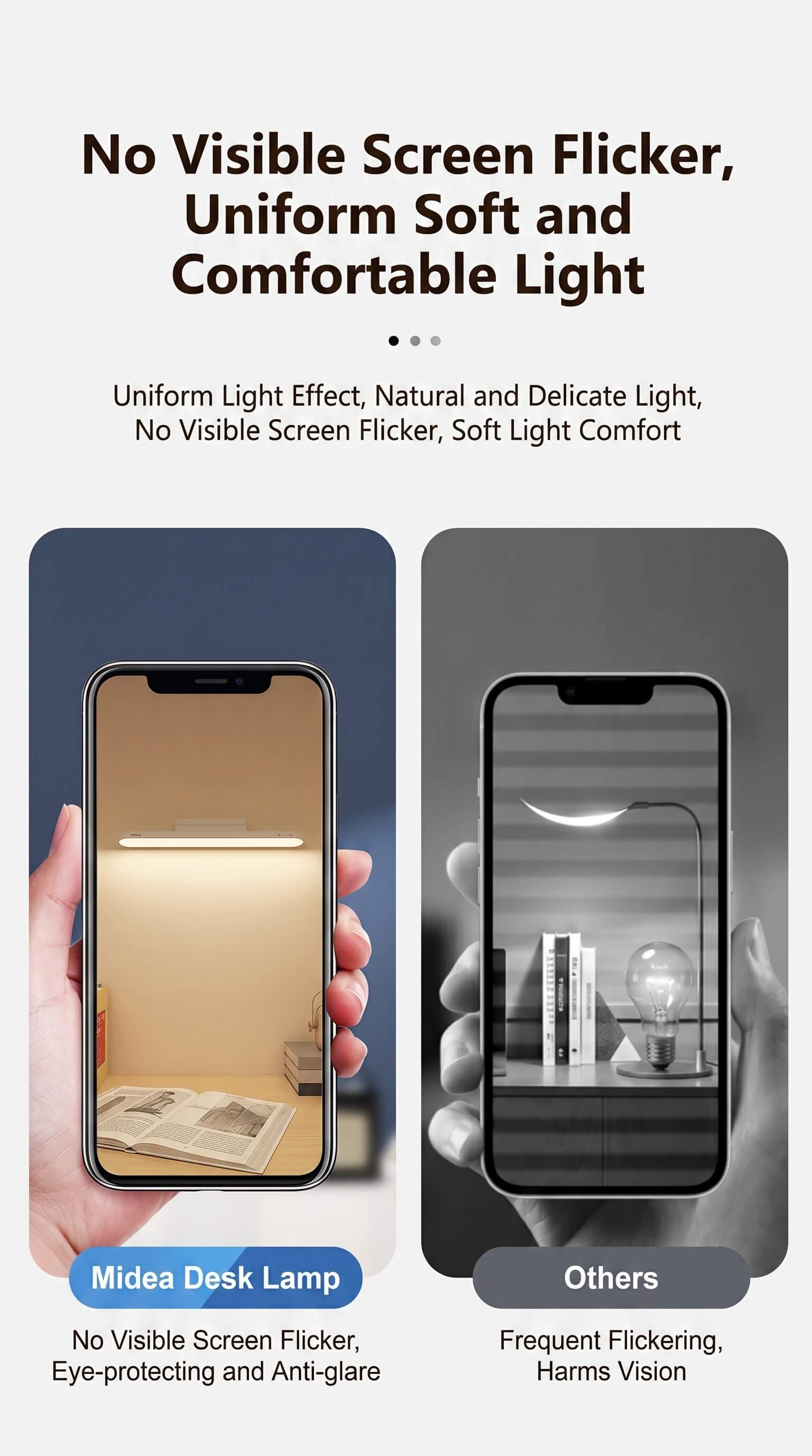 Midea Cool Light LED Desk Lamp Night Light