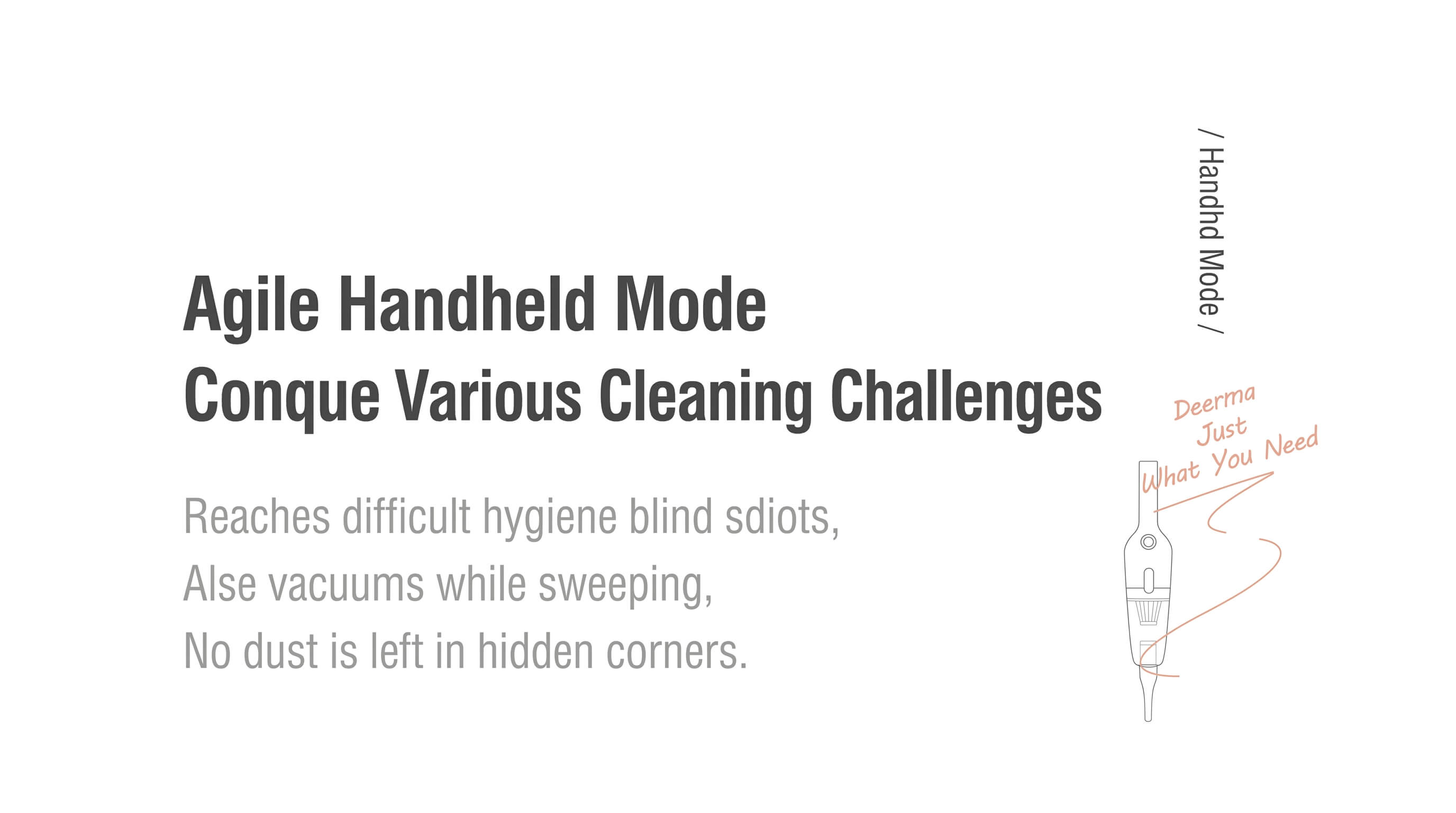 Deerma Small Handheld Corded Vacuum Cleaner