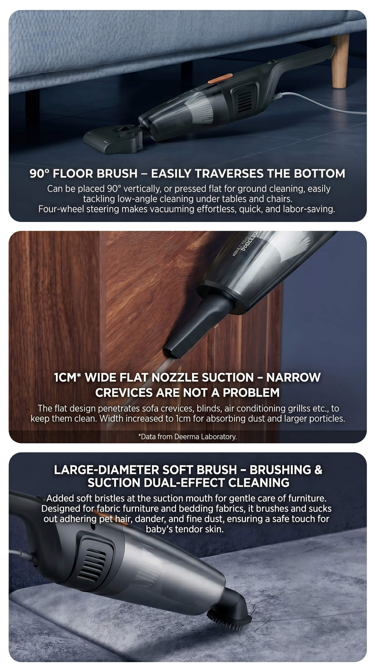 Deerma Small Handheld Corded Vacuum Cleaner