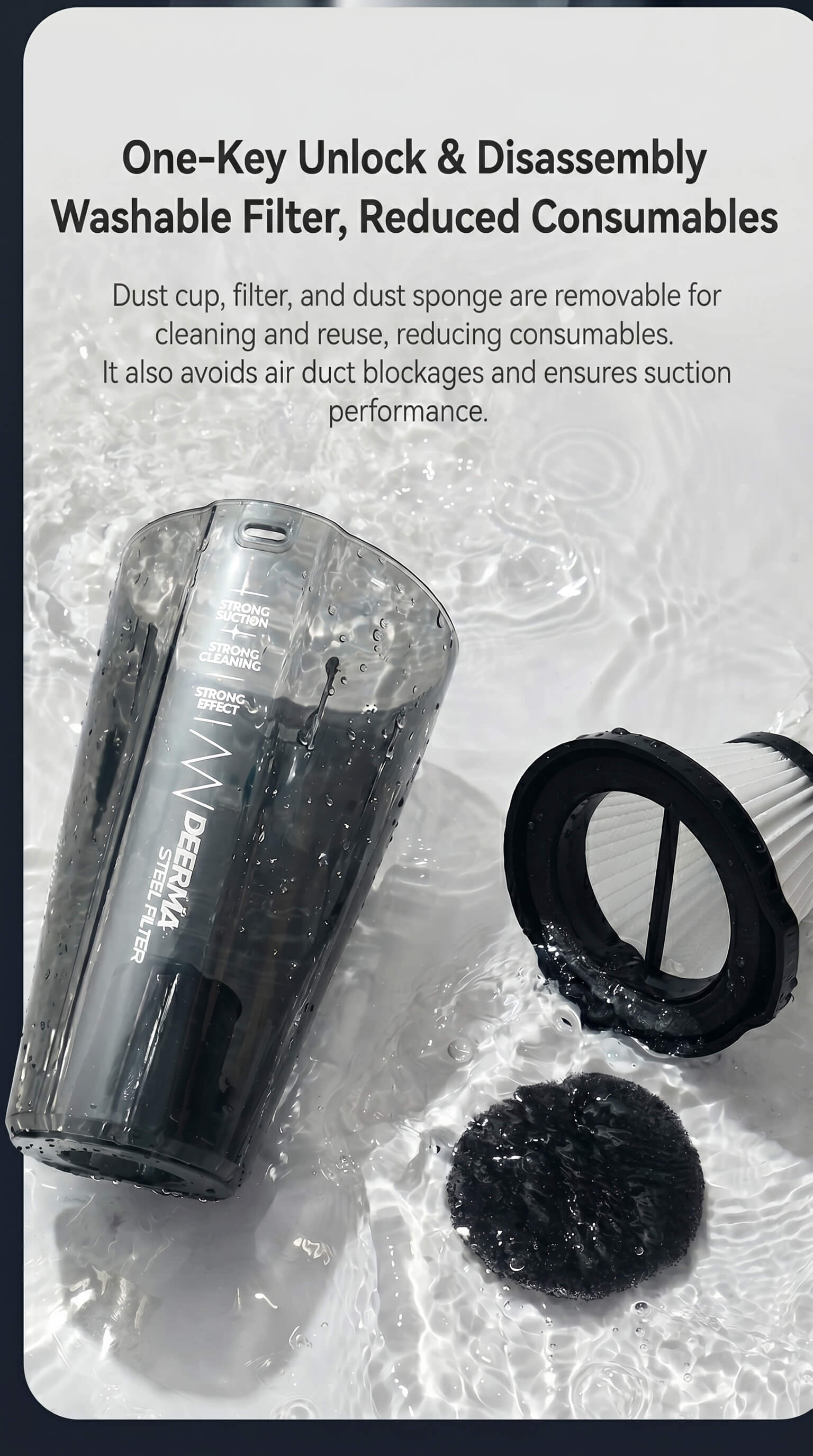 Deerma Small Handheld Corded Vacuum Cleaner