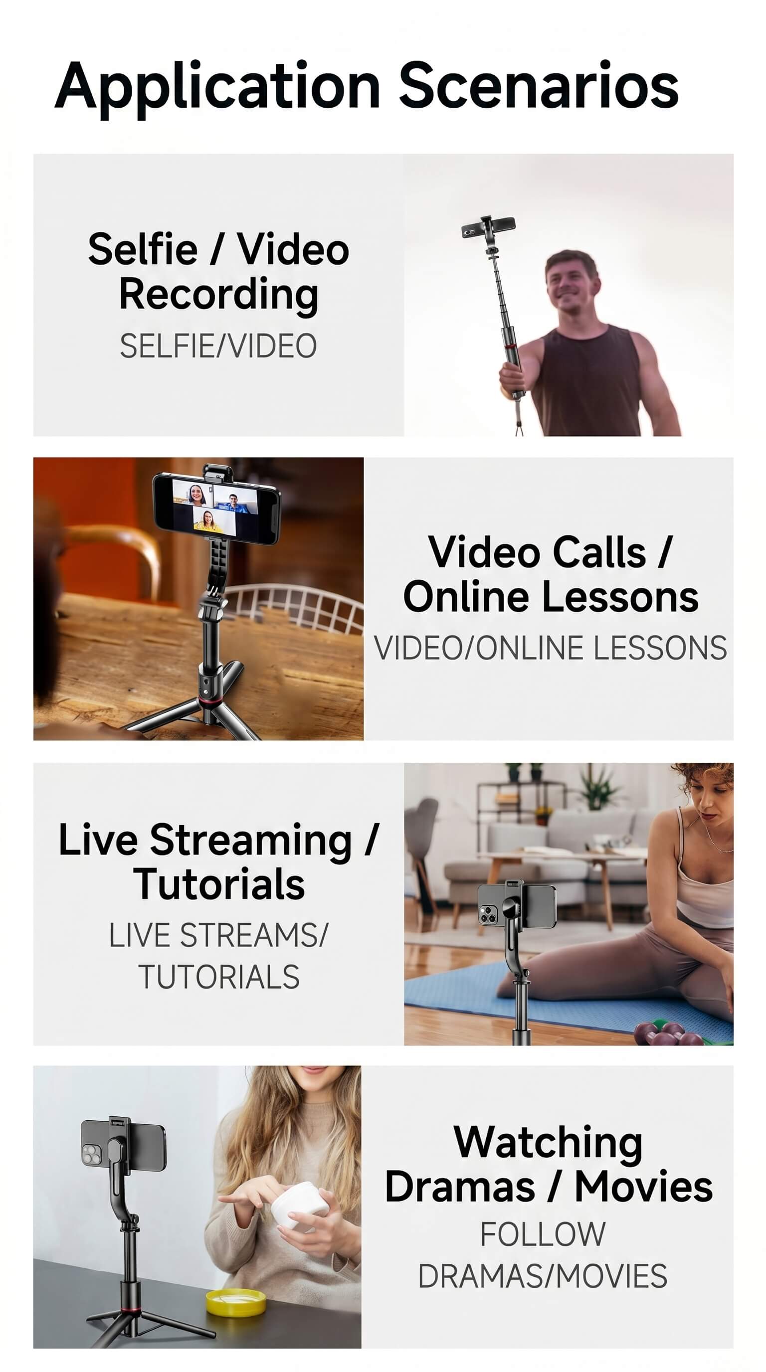 L12 Selfie Stick Tripod 360