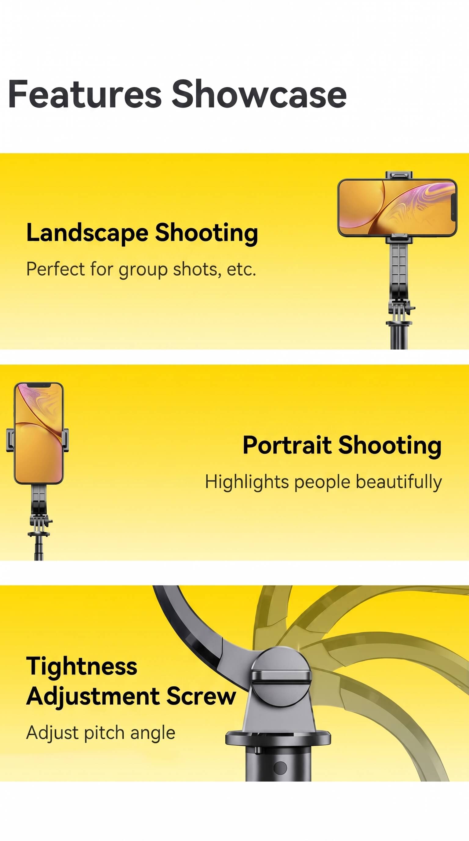 L12 Selfie Stick Tripod 360