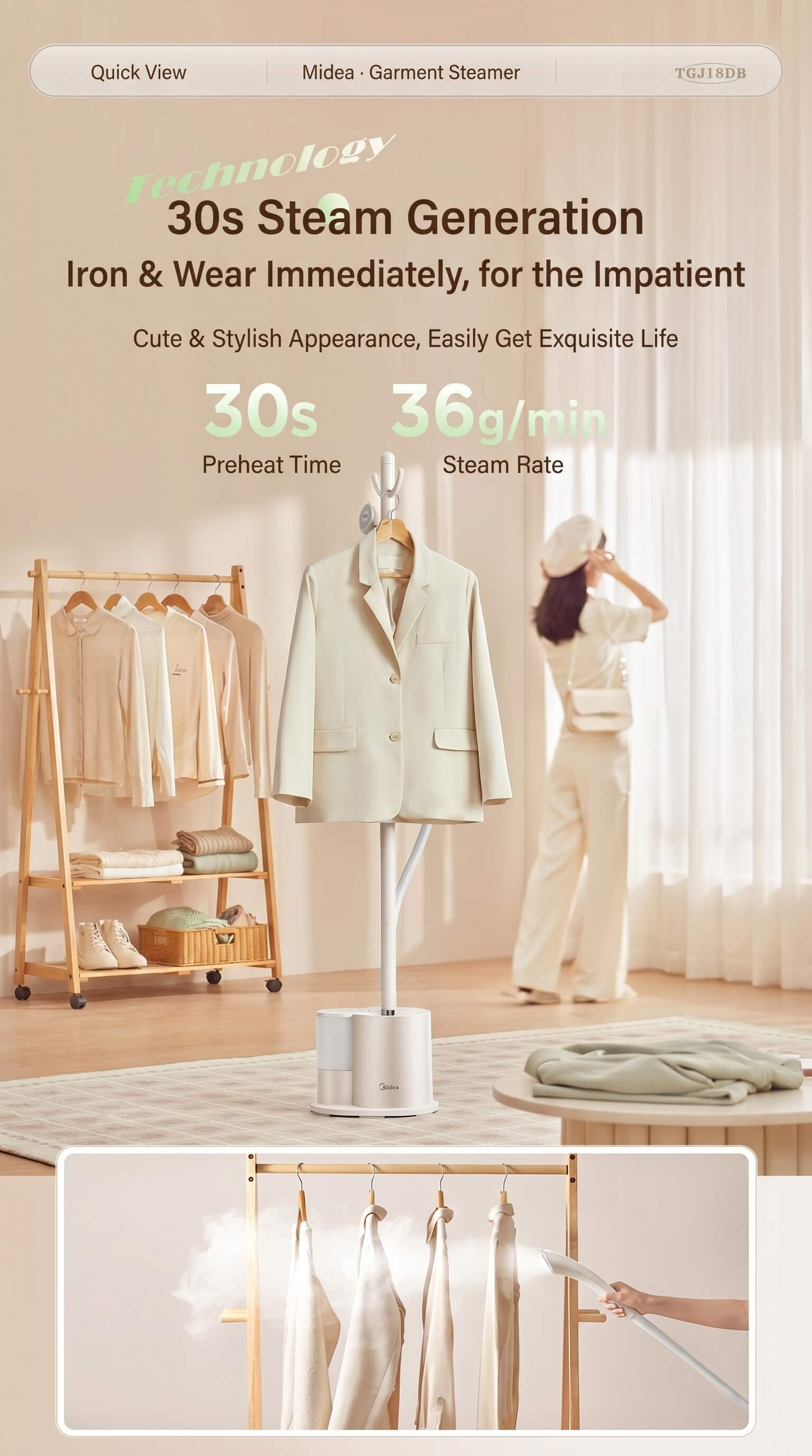 Midea Hanging Ironing Machine