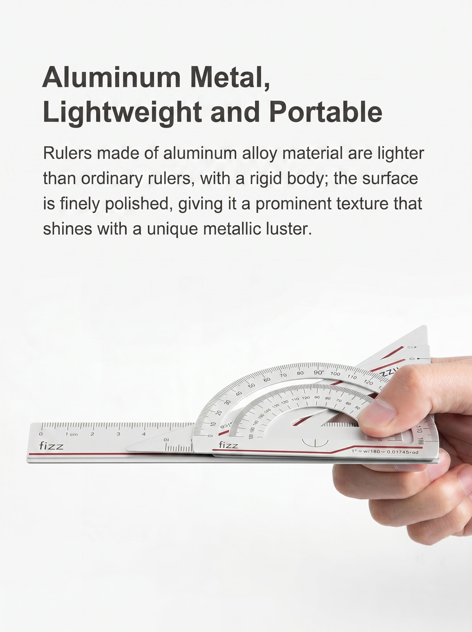 Xiaomi Fizz Frosted Alloy Ruler Set FZ22702