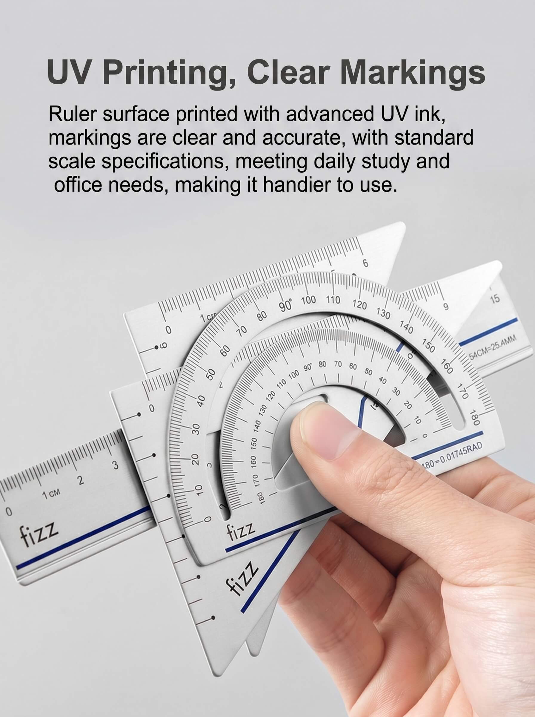 Xiaomi Fizz Frosted Alloy Ruler Set FZ22702