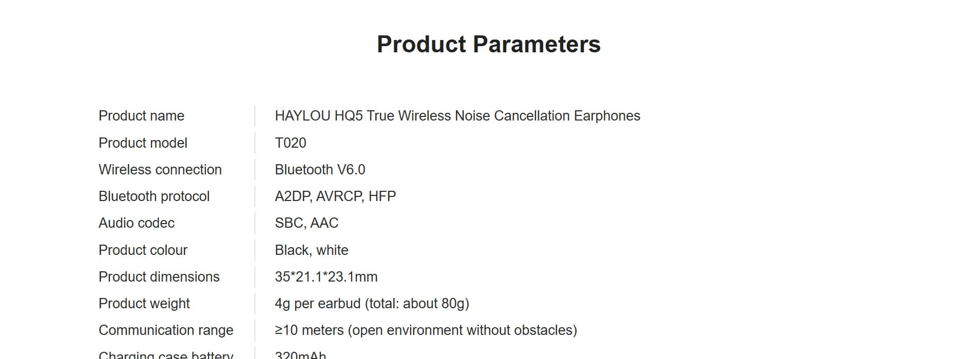 Haylou HQ5 Wireless Earbuds