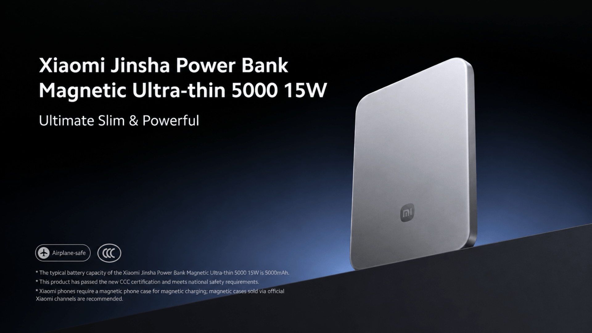 Xiaomi Magnetic Ultra-thin 5000mAh 15W Power Bank