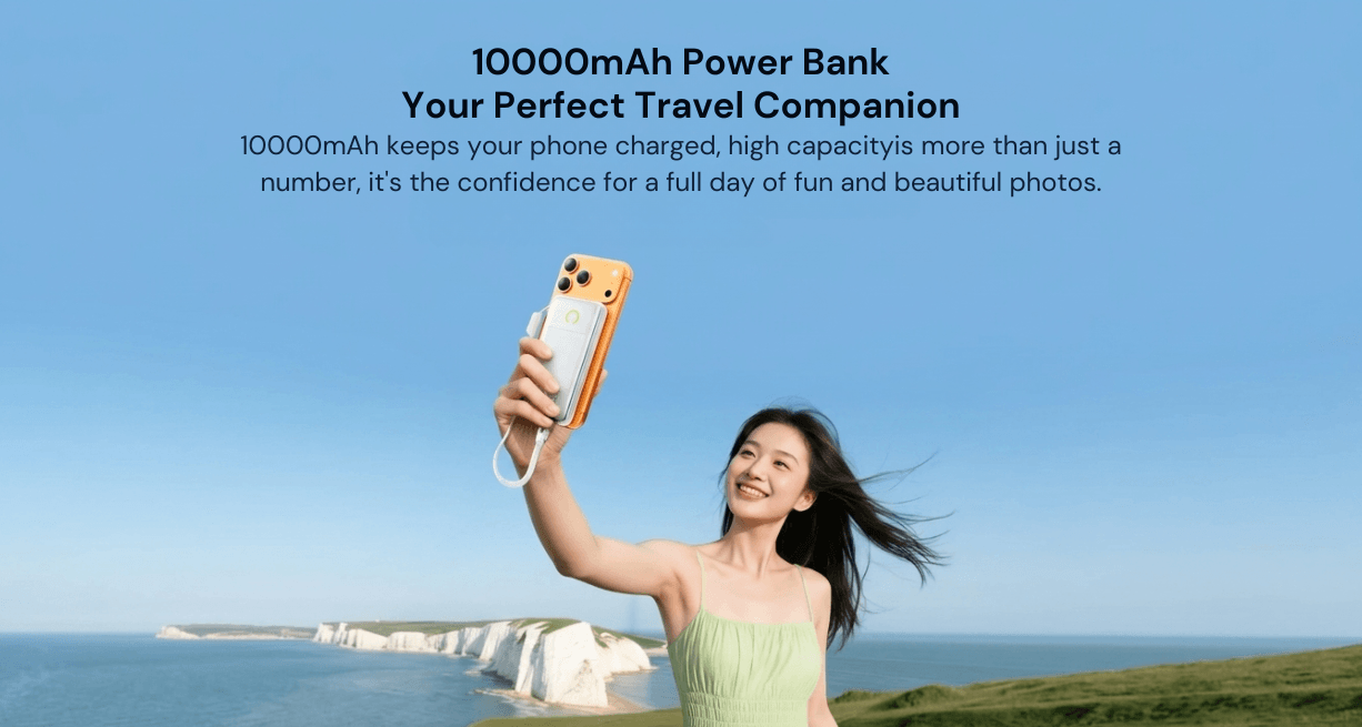 Speed-Up Power Bank with Built-in Cable 10000mAh 22.5W