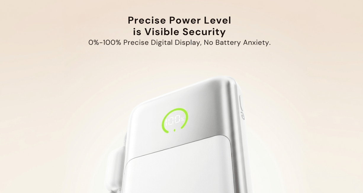 Speed-Up Power Bank with Built-in Cable 10000mAh 22.5W