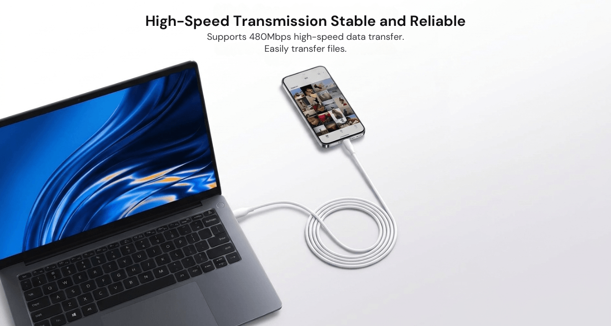 Xiaomi 6A Skin-Friendly Silicone Fast Charging Data Cable 2m (AC)