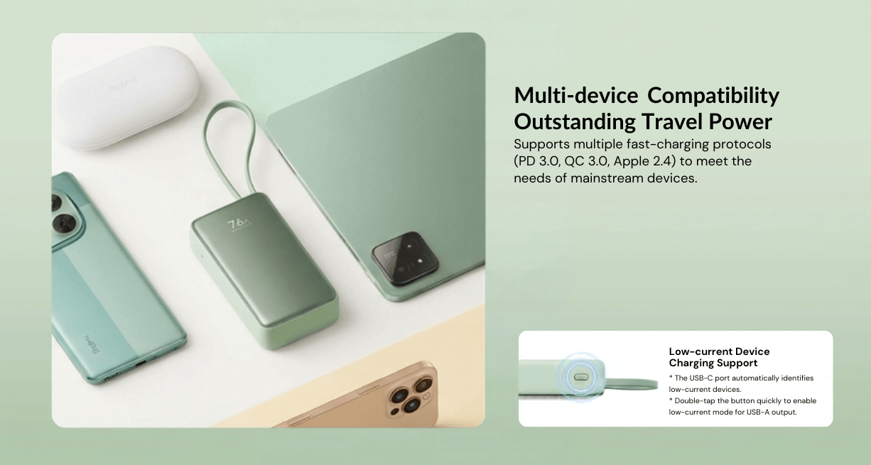 Xiaomi built-in screen display power bank 10000 45W