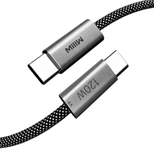 MIIIW 120W 6A Braided Type-C to Type-C Fast Charging Cable