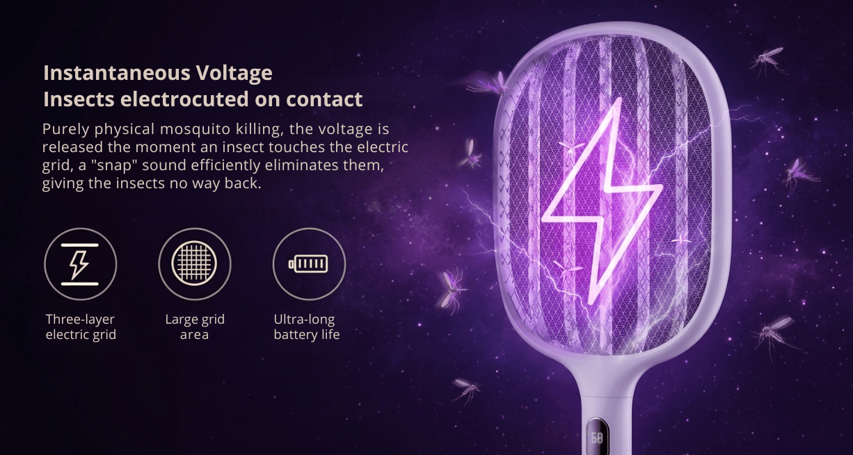 Mi Qualitell Digital Display Mosquito Swatter
