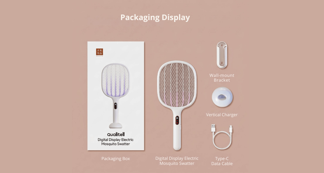 Mi Qualitell Digital Display Mosquito Swatter