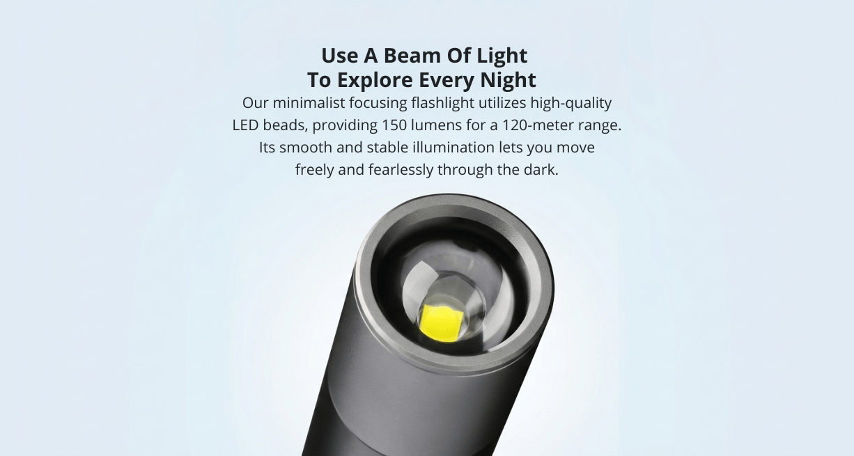 Natto Minimalist Zoom Flashlight