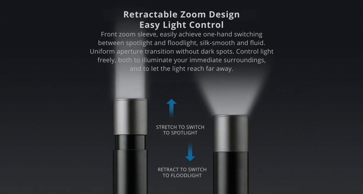 Natto Minimalist Zoom Flashlight