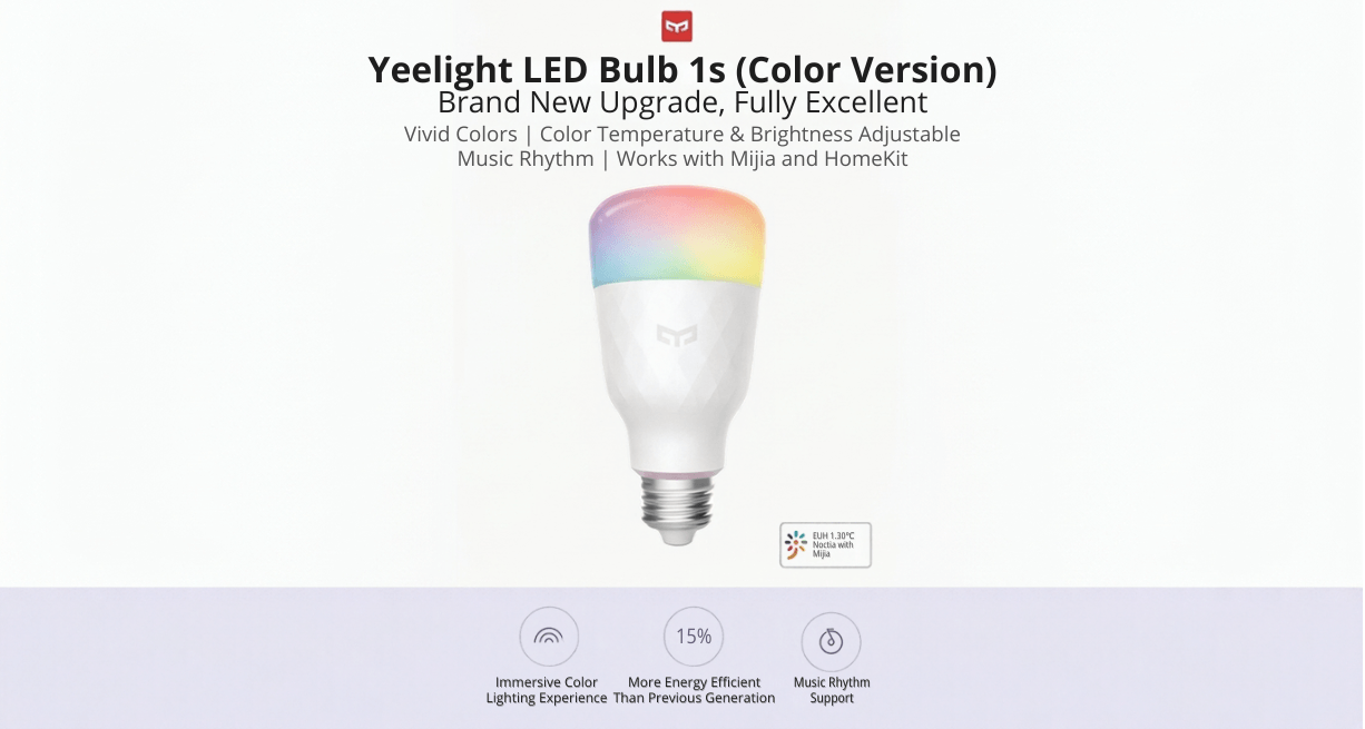Yeelight Smart LED Bulb 1S Color