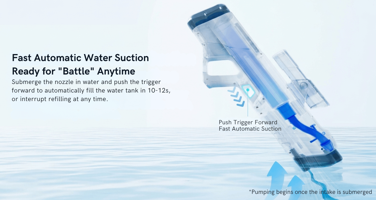 Automatic Water Absorbent Pulse Water Gun Children's Toy
